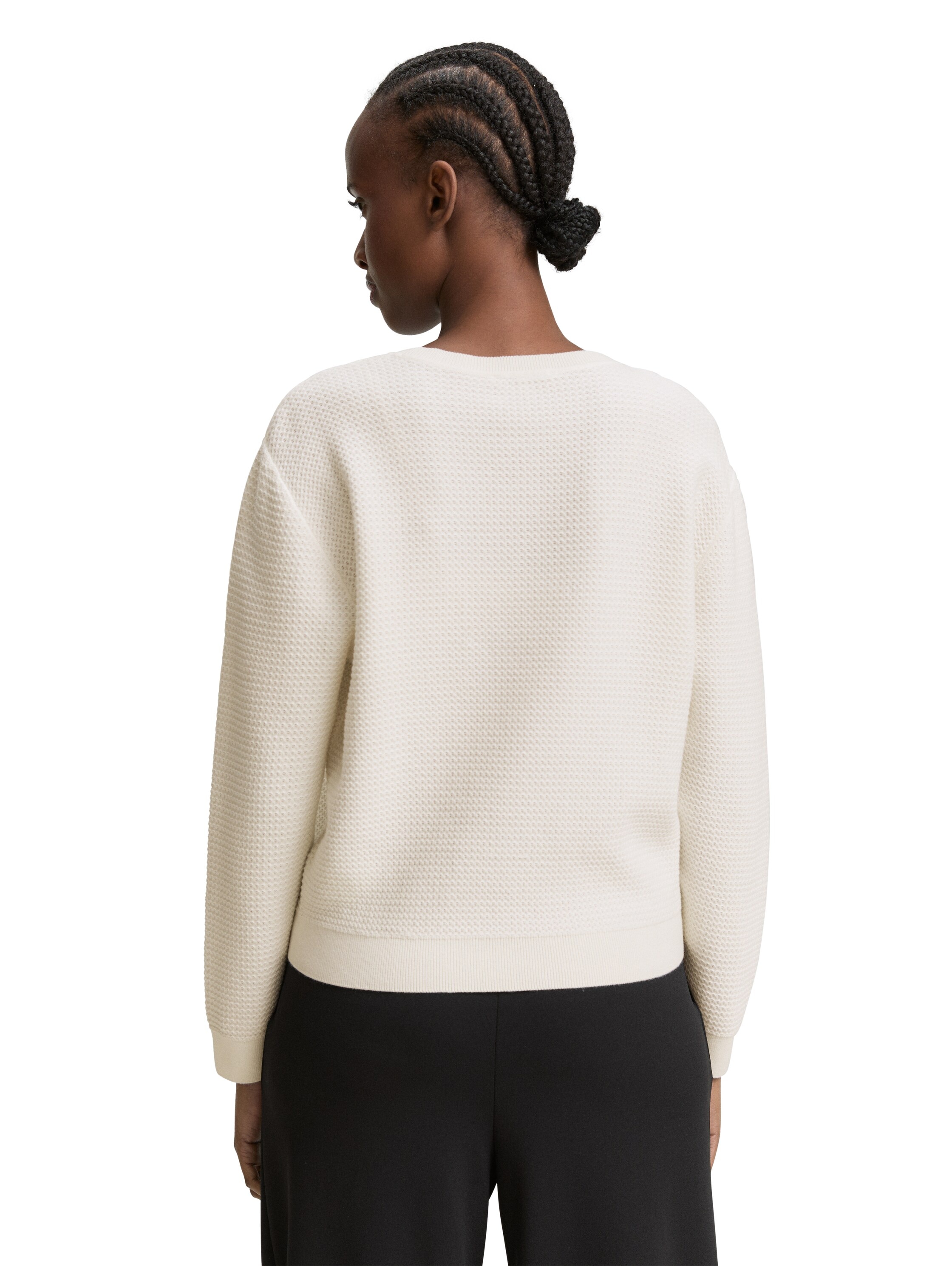 TOM TAILOR Denim Pull en tricot mit Rippbündchen