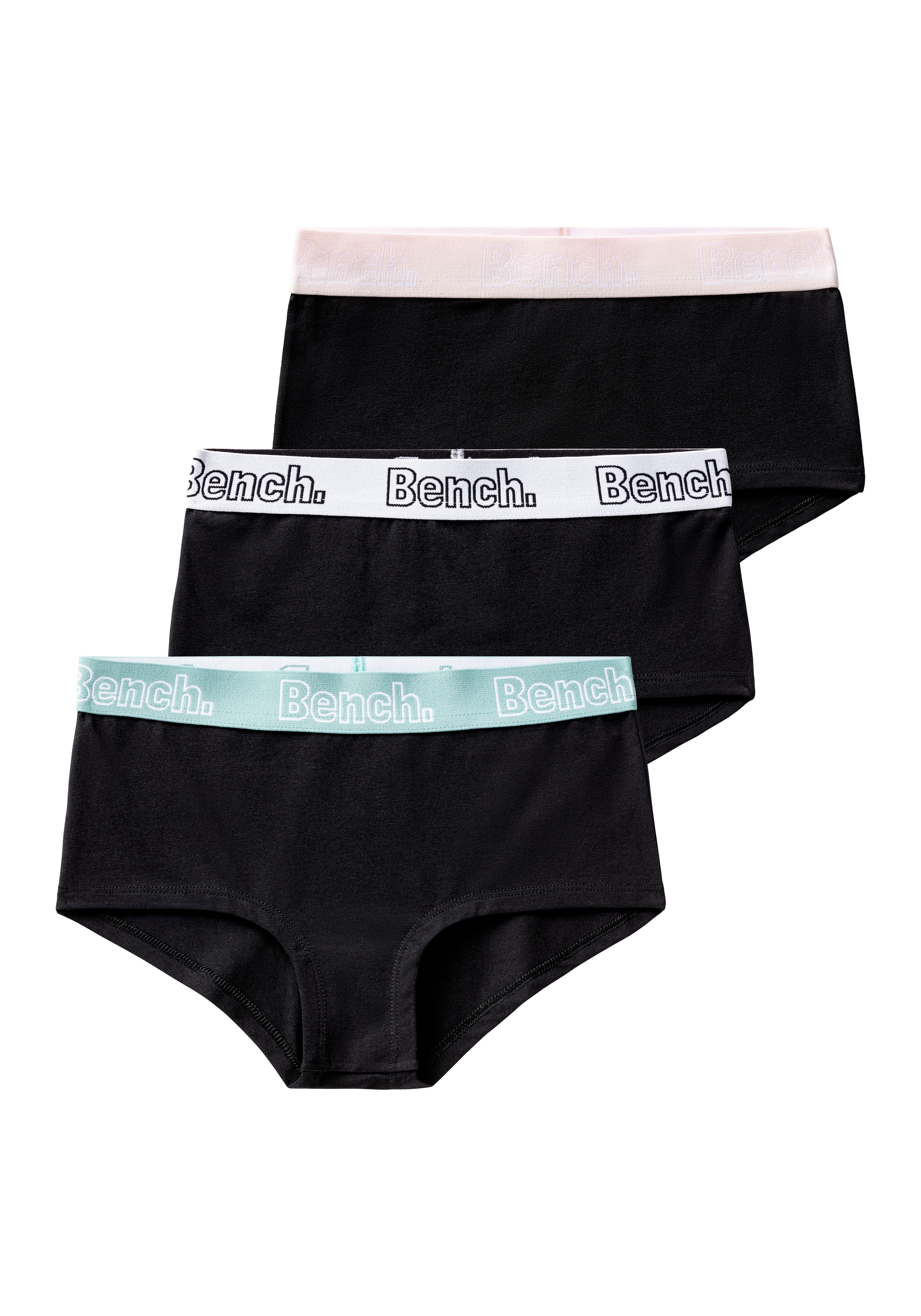 Bench. Panty Packung, 3 Stk. mit breitem Logo-Webbund