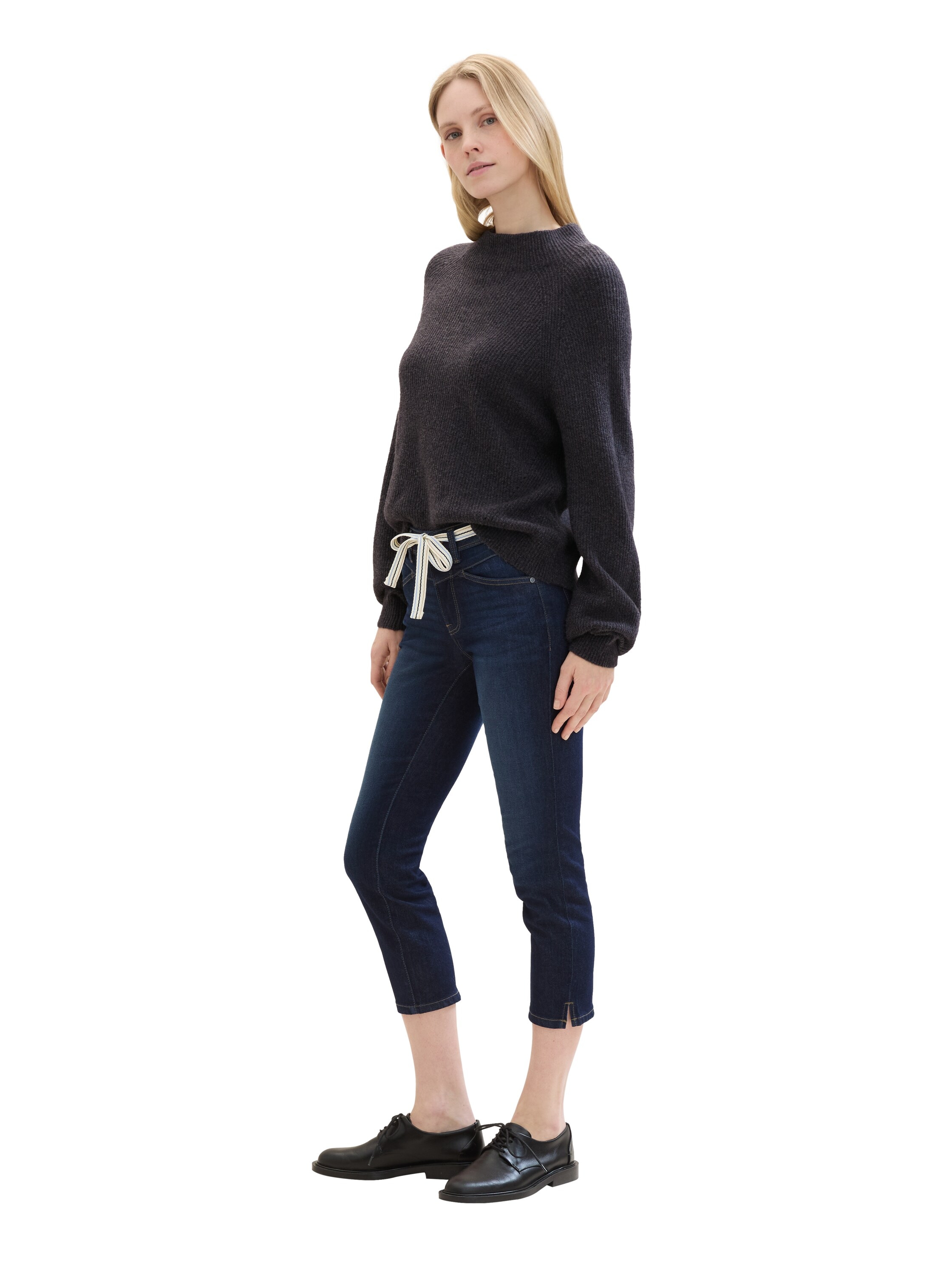 TOM TAILOR Slim-fit-Jeans »ALEXA«, in 7/8 Länge und mit Bindeband