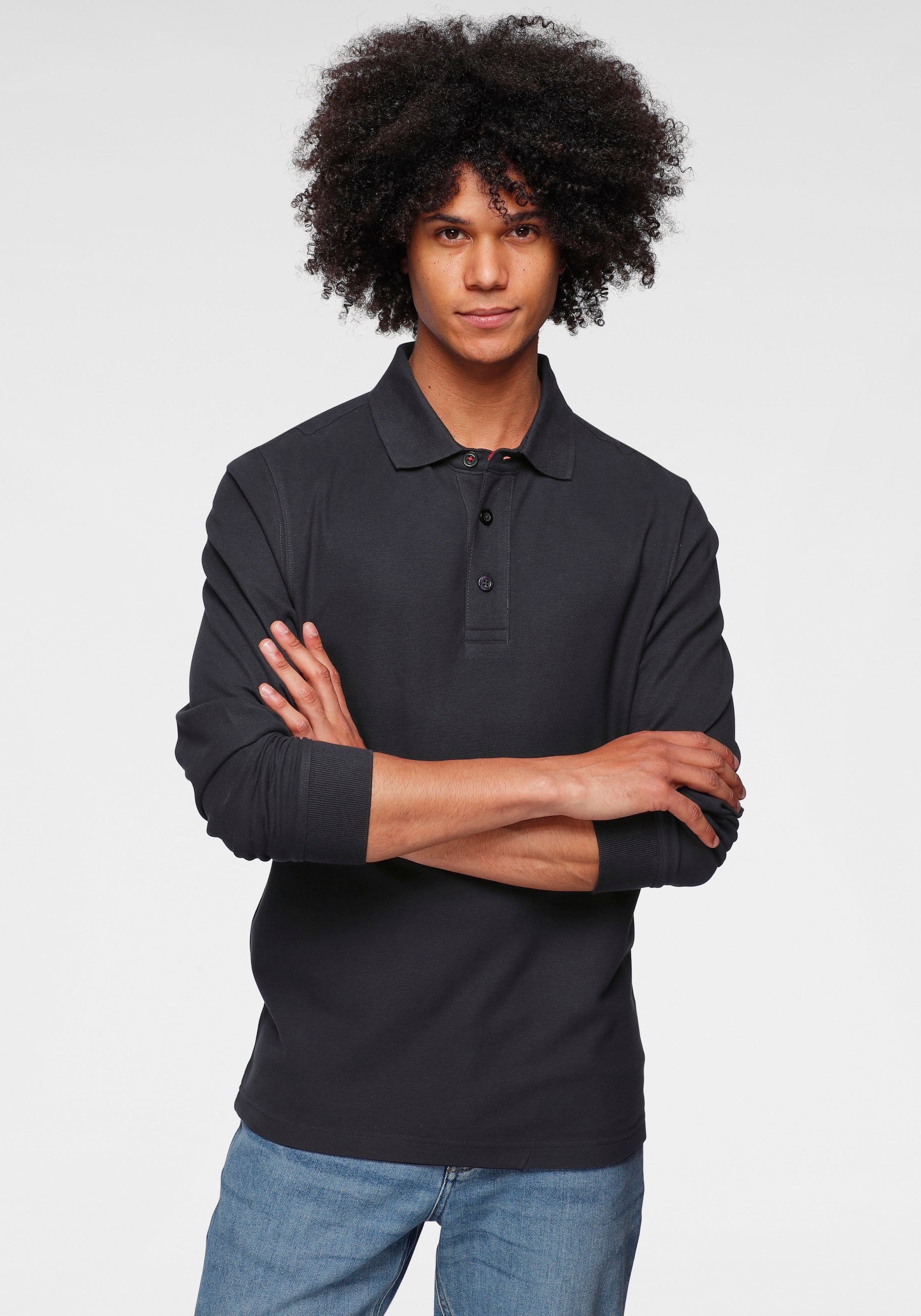 Image of GOODproduct Langarm-Poloshirt »GOTS zertifiziert – nachhaltig aus Bio-Baumwolle« bei Ackermann Versand Schweiz