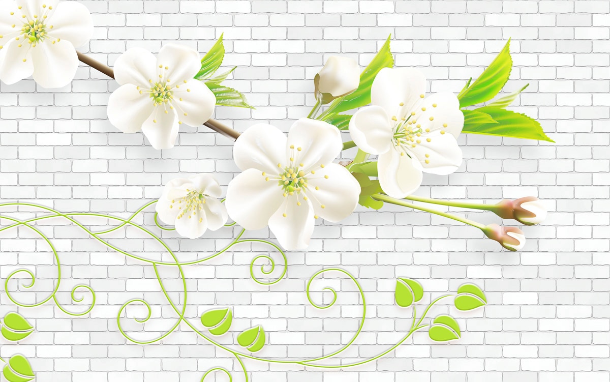 Image of Papermoon Fototapete "Muster Blumen"