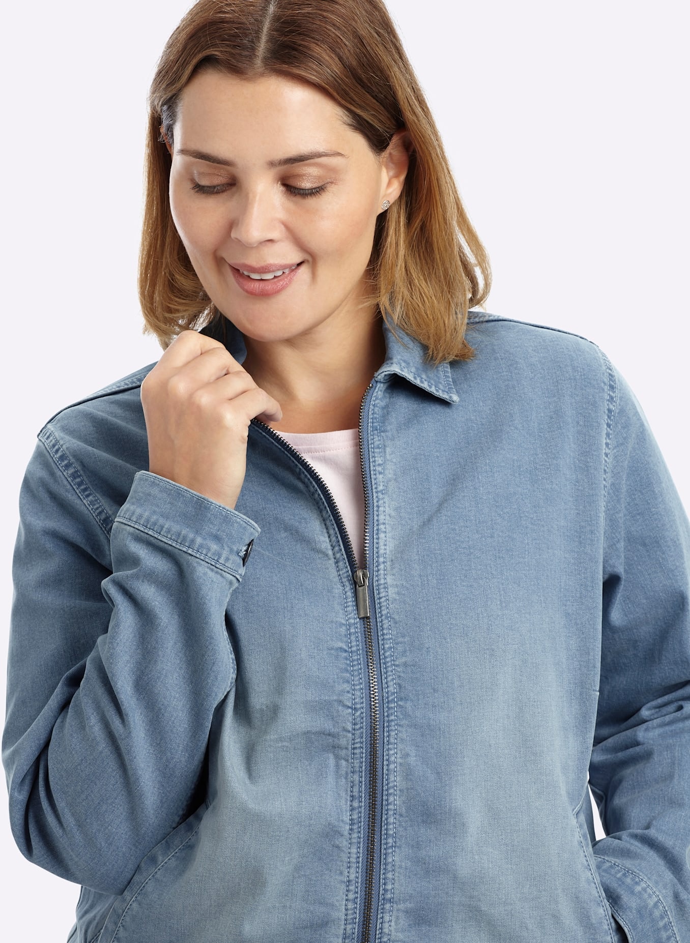 Sheego Blazer en jean »Jeansblazer«