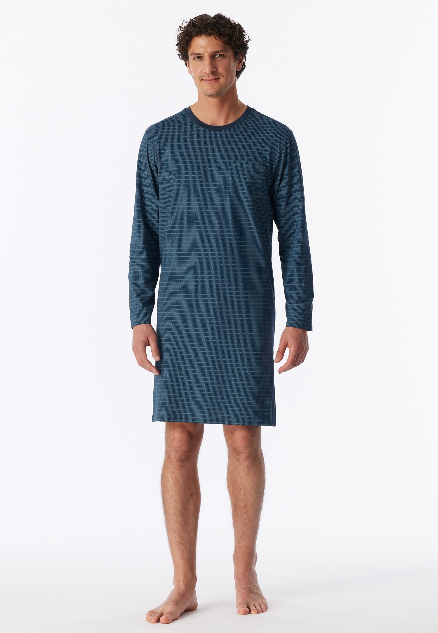 Schiesser Chemise de nuit »"Comfort Essentials"« Poche poitrine avec motif discret en all-over