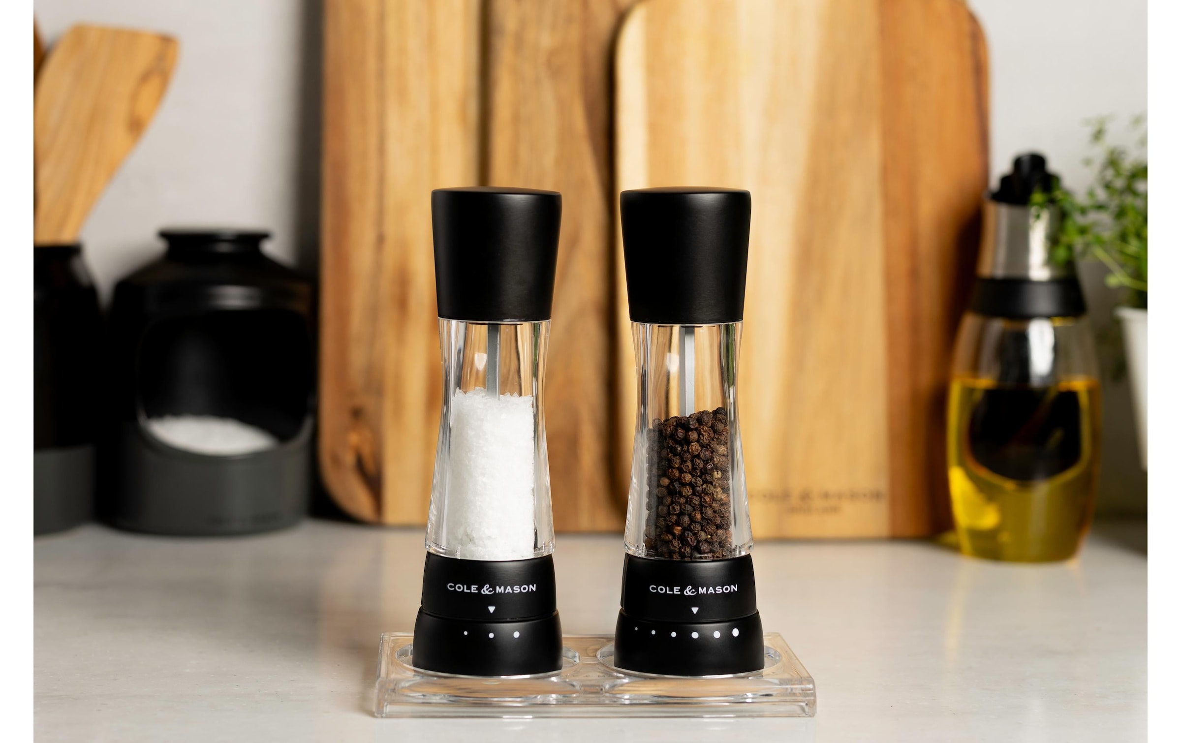 Cole & Mason Salz-/Pfeffermühle »Derwent 19 cm« Salz- und Pfeffermühlen-Set in Geschenkbox