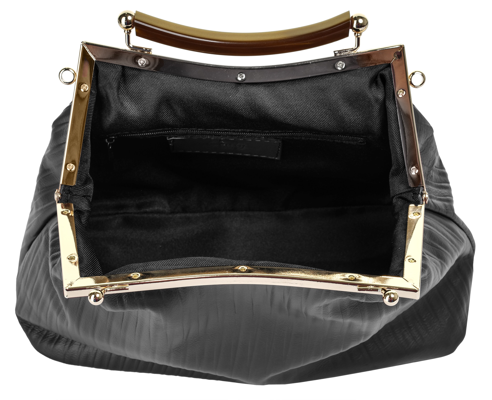 Cluty Henkeltasche, echt Leder, Made in Italy