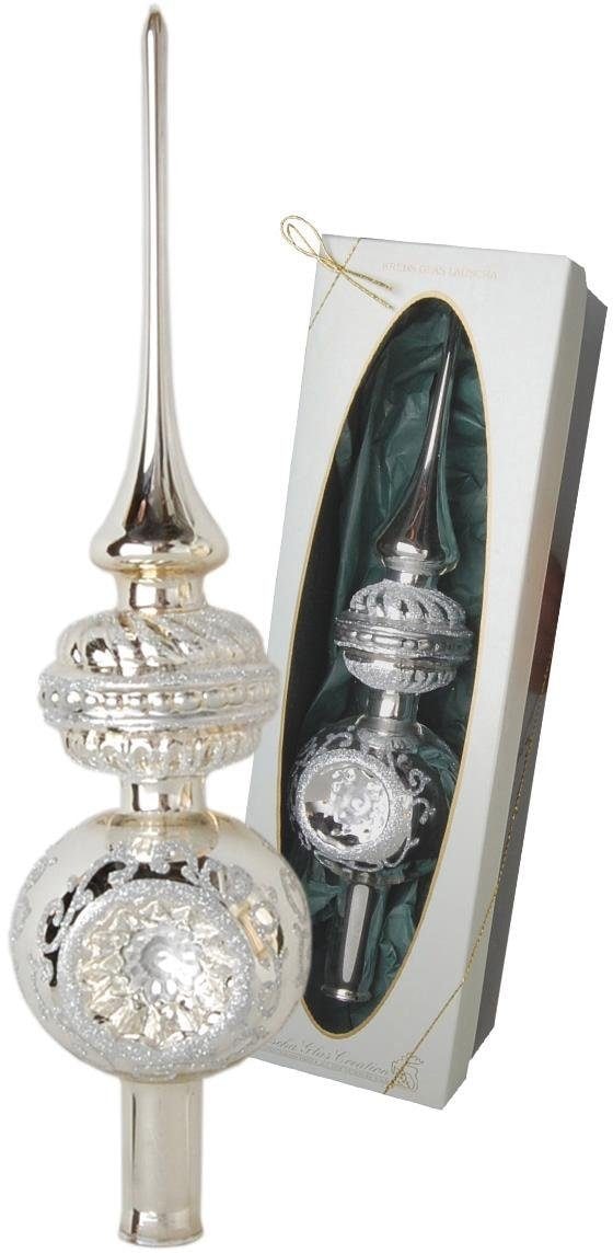 Krebs Glas Lauscha Pointe de sapin de Noël »Reflexstyle, Weihnachtsdeko, Christbaumschmuck« soufflé bouche