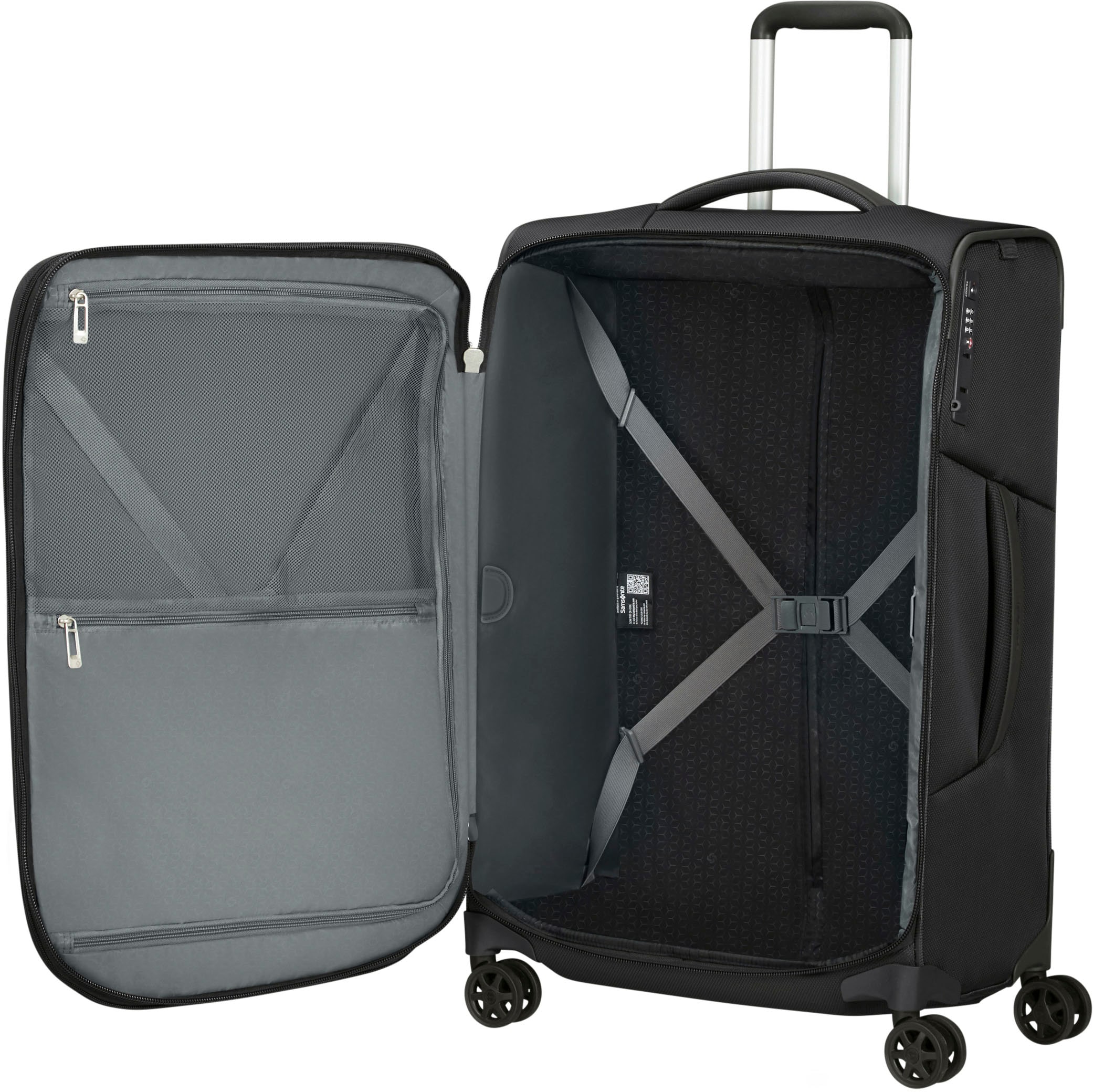 Samsonite Weichgepäck-Trolley »RESPARK exp, verschiedene Grössen und Farben«, 4 Rollen, Reisekoffer Aufgabegepäck Reisegepäck mit Volumenerweiterung
