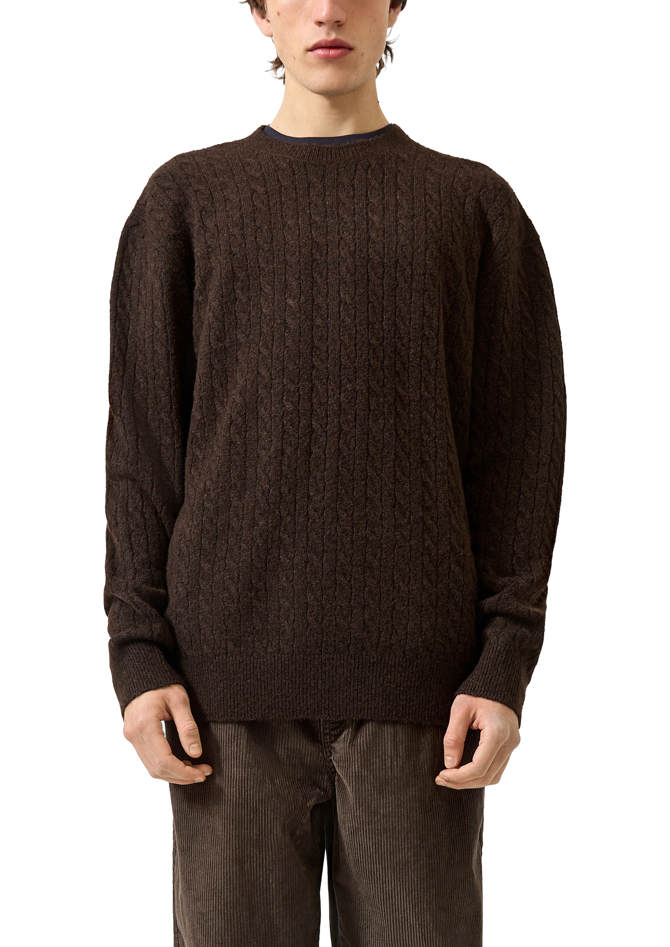 Image of QS Strickpullover Winterpullover mit Zopfmuster