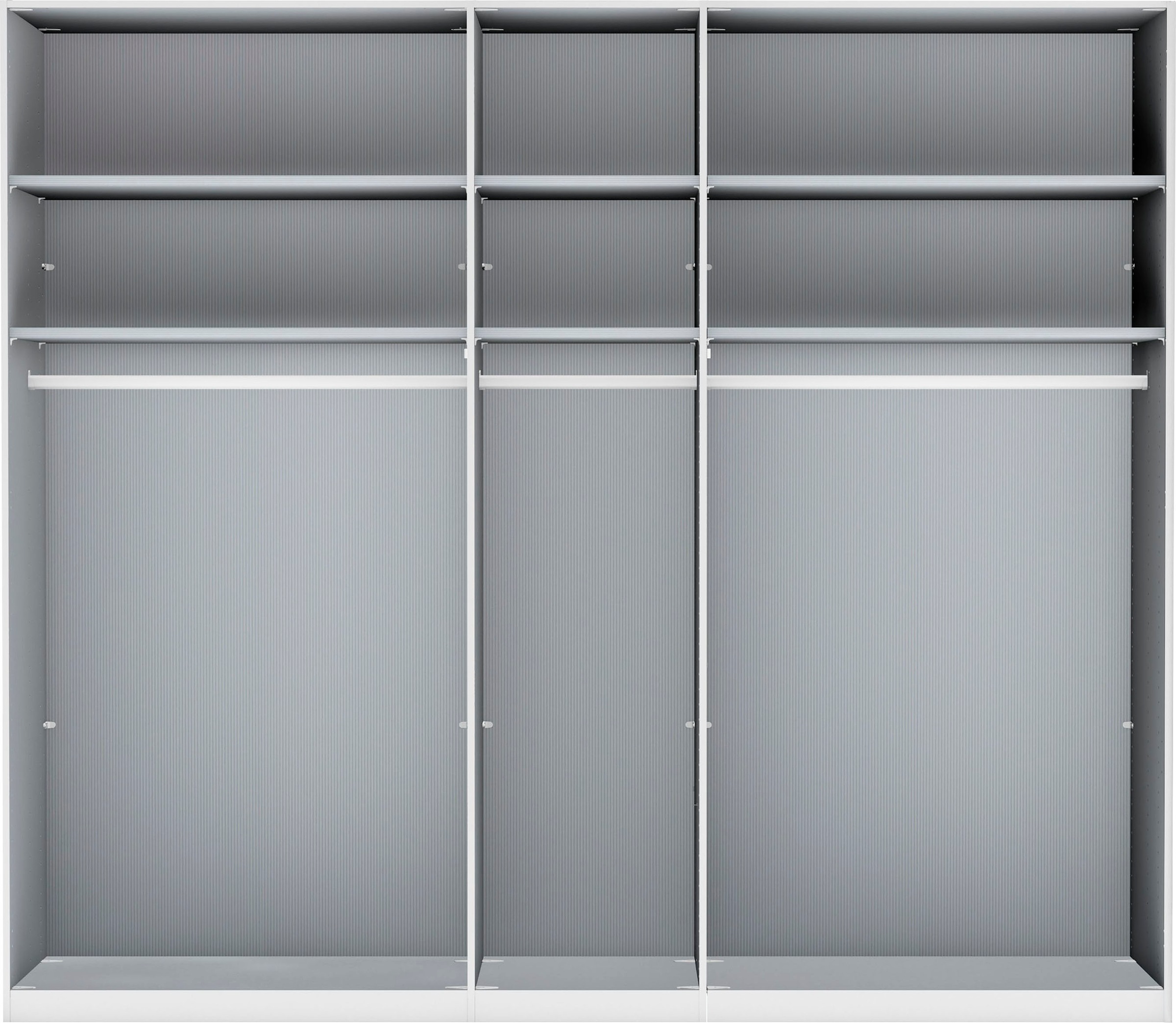 WIEMANN Drehtürenschrank »Monaco, Kleiderschrank, Schrank, Wäscheschrank, mit edler Glasfront«, (2 Breiten, 2 Höhen 216/236 cm auswählbar, MADE IN GERMANY), hochwertigen Beschläge inkl. Türdämpfung, variable Inneneinteilung