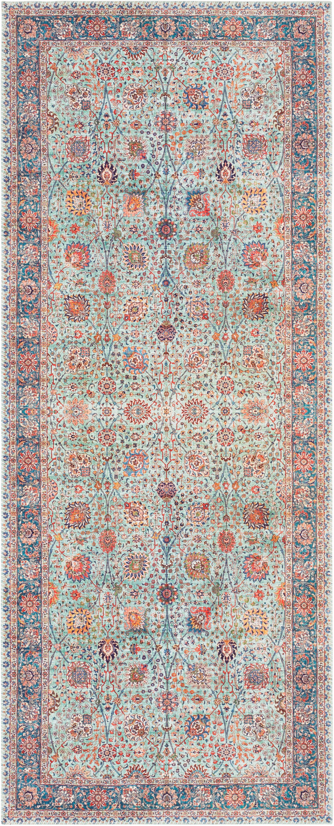 Image of ELLE DECORATION Läufer »Mahal«, rechteckig, 5 mm Höhe, Orient Optik, Vintage Design, Wohnzimmer, Schlafzimmer, Robust, Pflegeleicht, gekettelt, kräftige Farben bei Ackermann Versand Schweiz