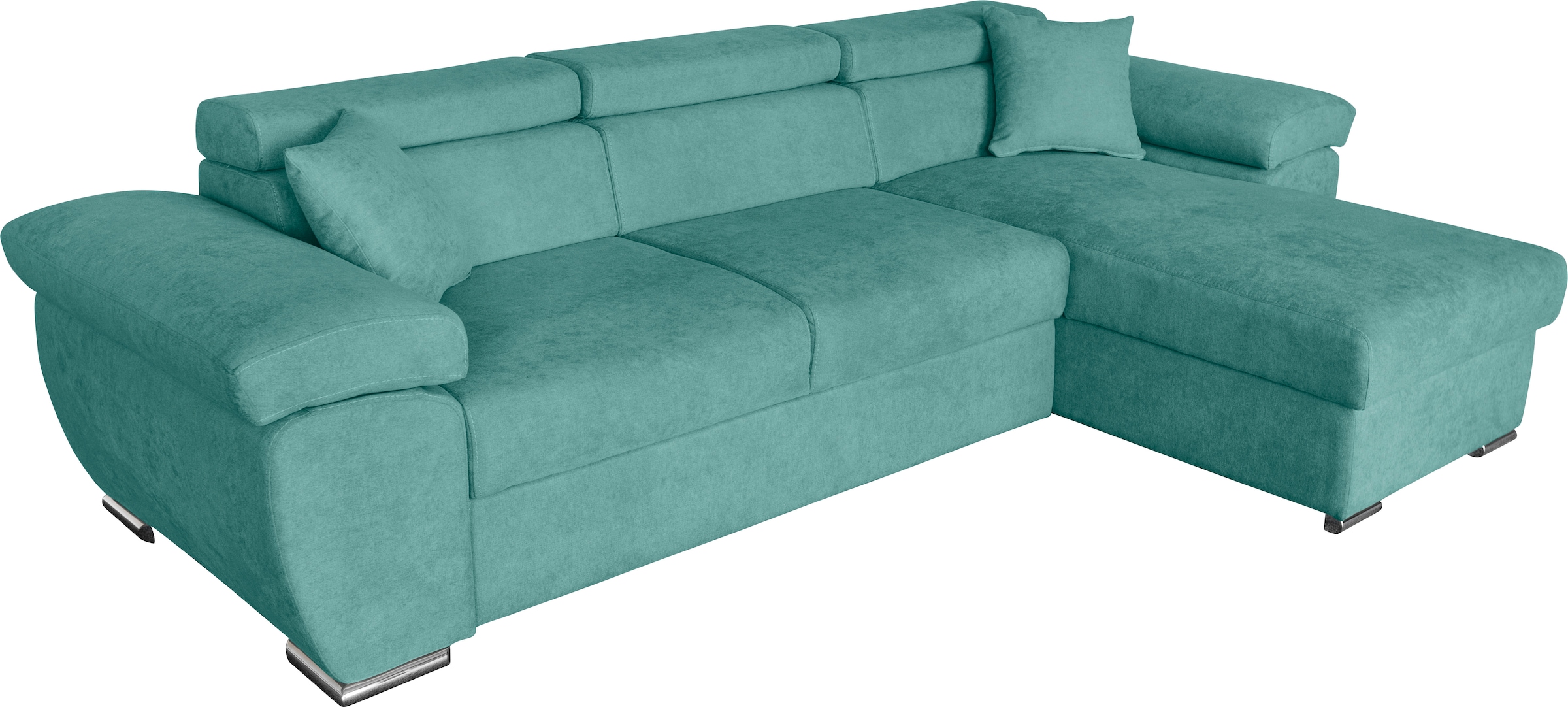 GEPADE Ecksofa »Conny, L-Form«, Schlaffunktion, Bettkasten, Recamiere beidseitig montierbar