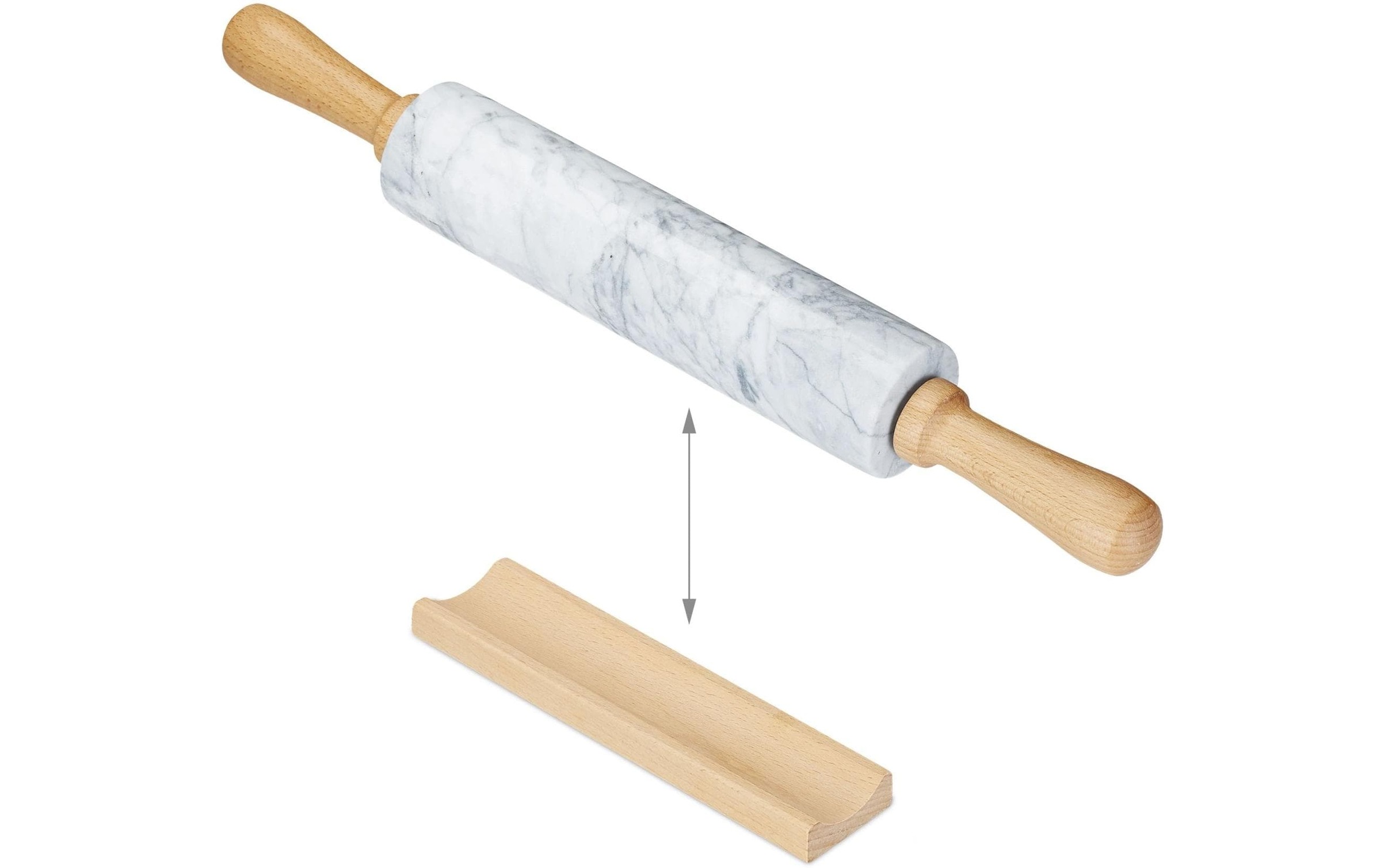 relaxdays Teigroller »Braun«