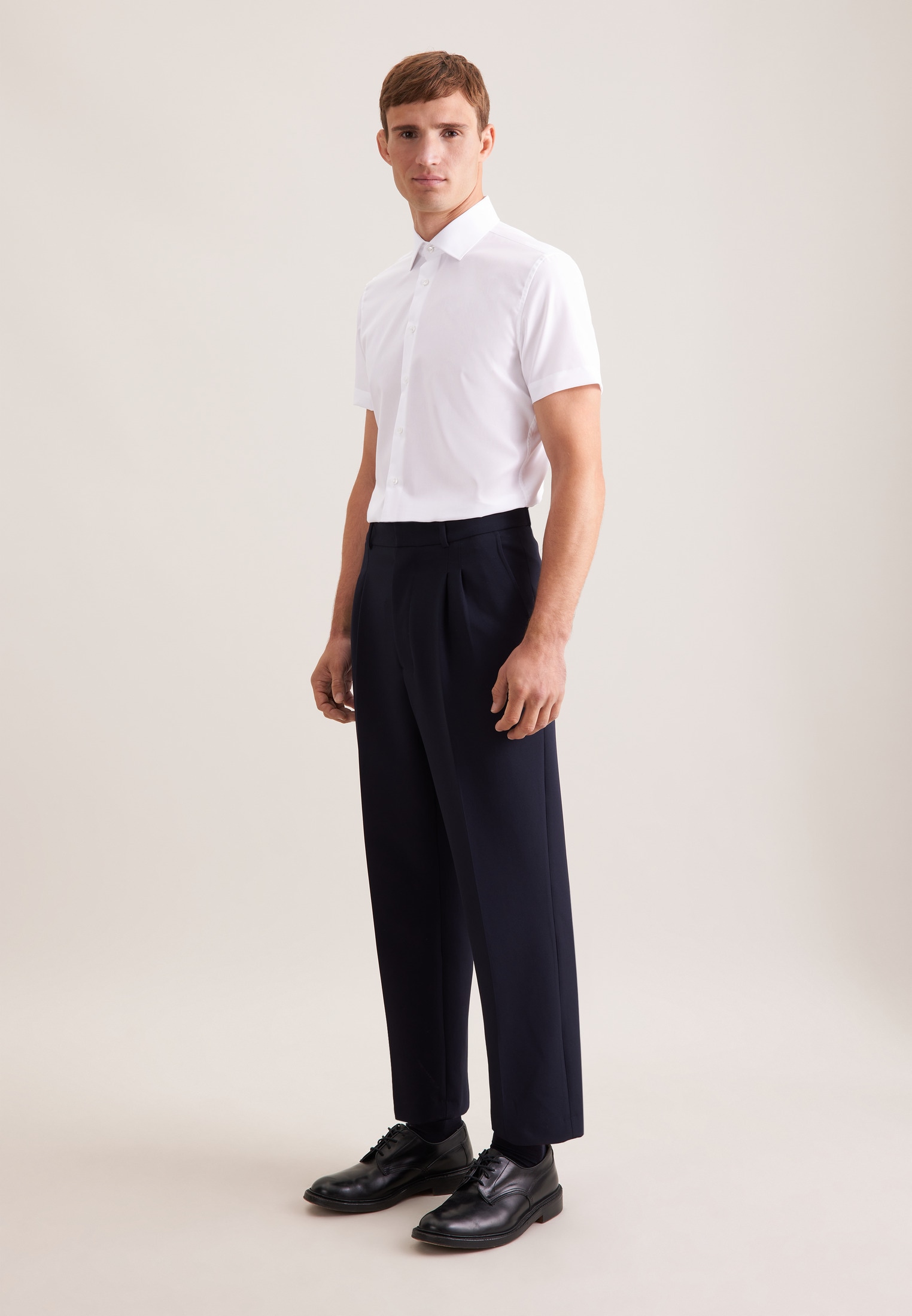 seidensticker Chemise d'affaires »Schwarze Rose« Slim 1/2 Kentkragen Uni