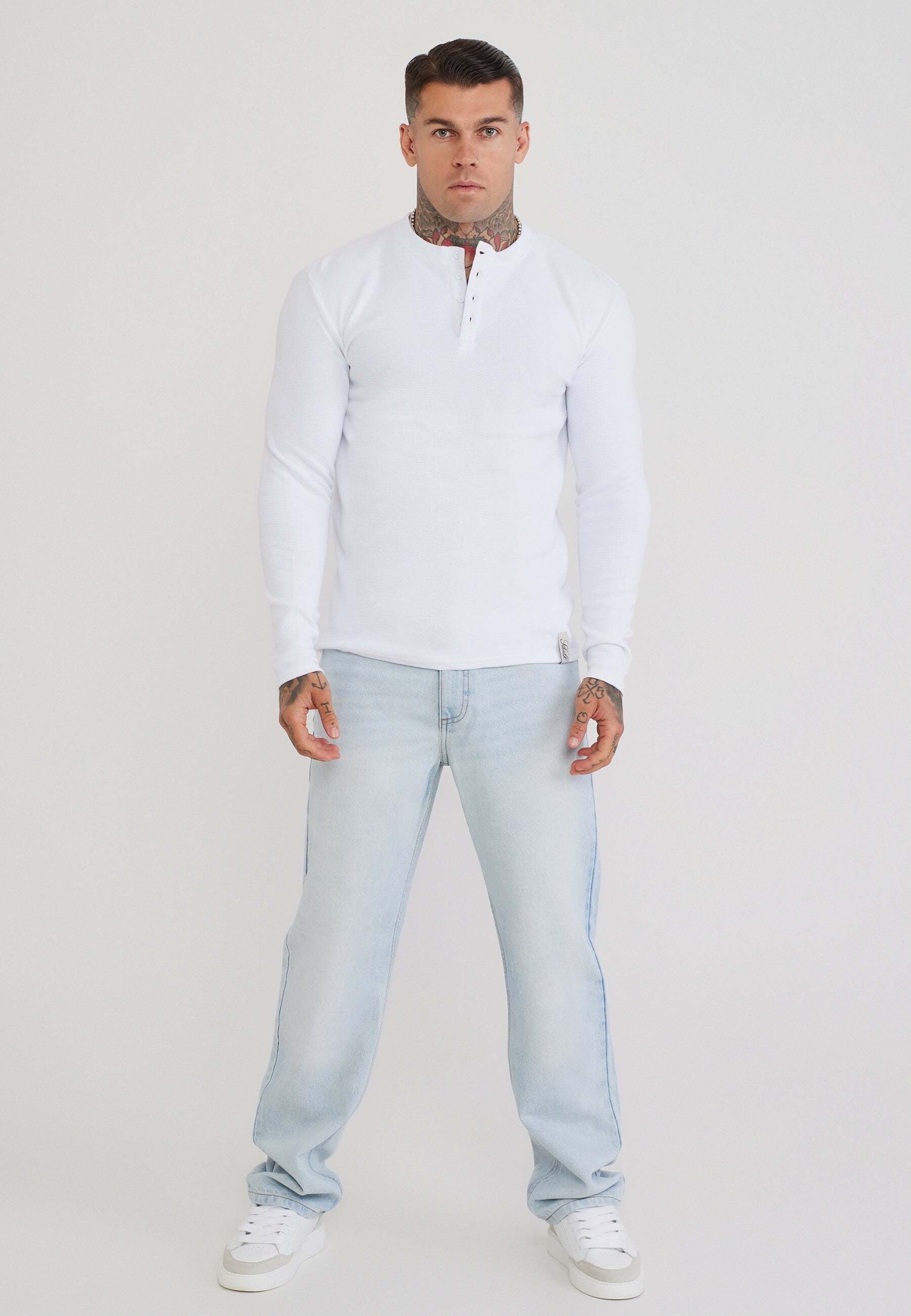 Siksilk T-Shirt »Siksilk T-Shirt Henley«