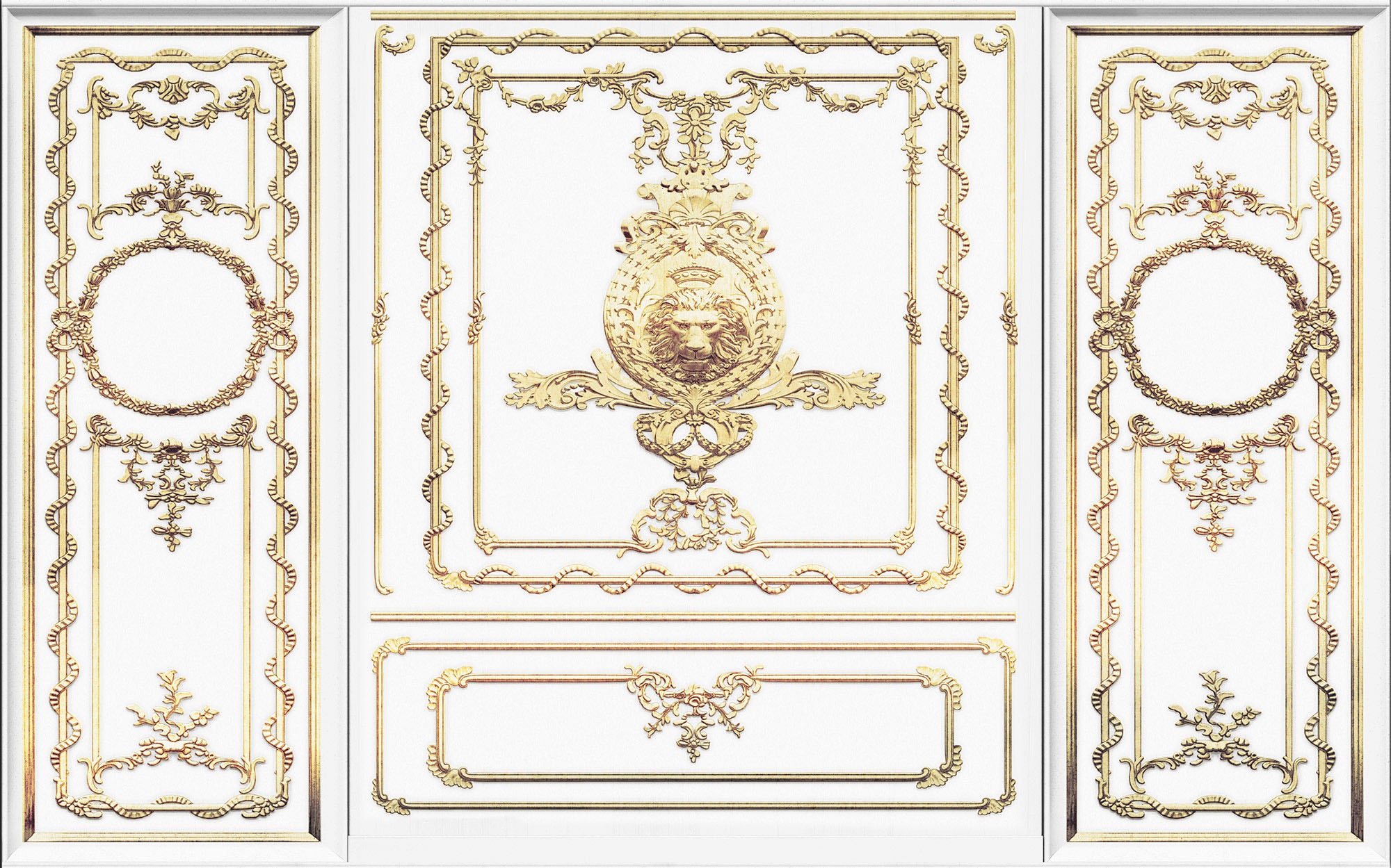 Image of Komar Vliestapete "Digitaldruck Vlies - Roaring Royal - Grösse 400 x 250 cm" bedruckt glatt Wohnzimmer, Schlafzimmer