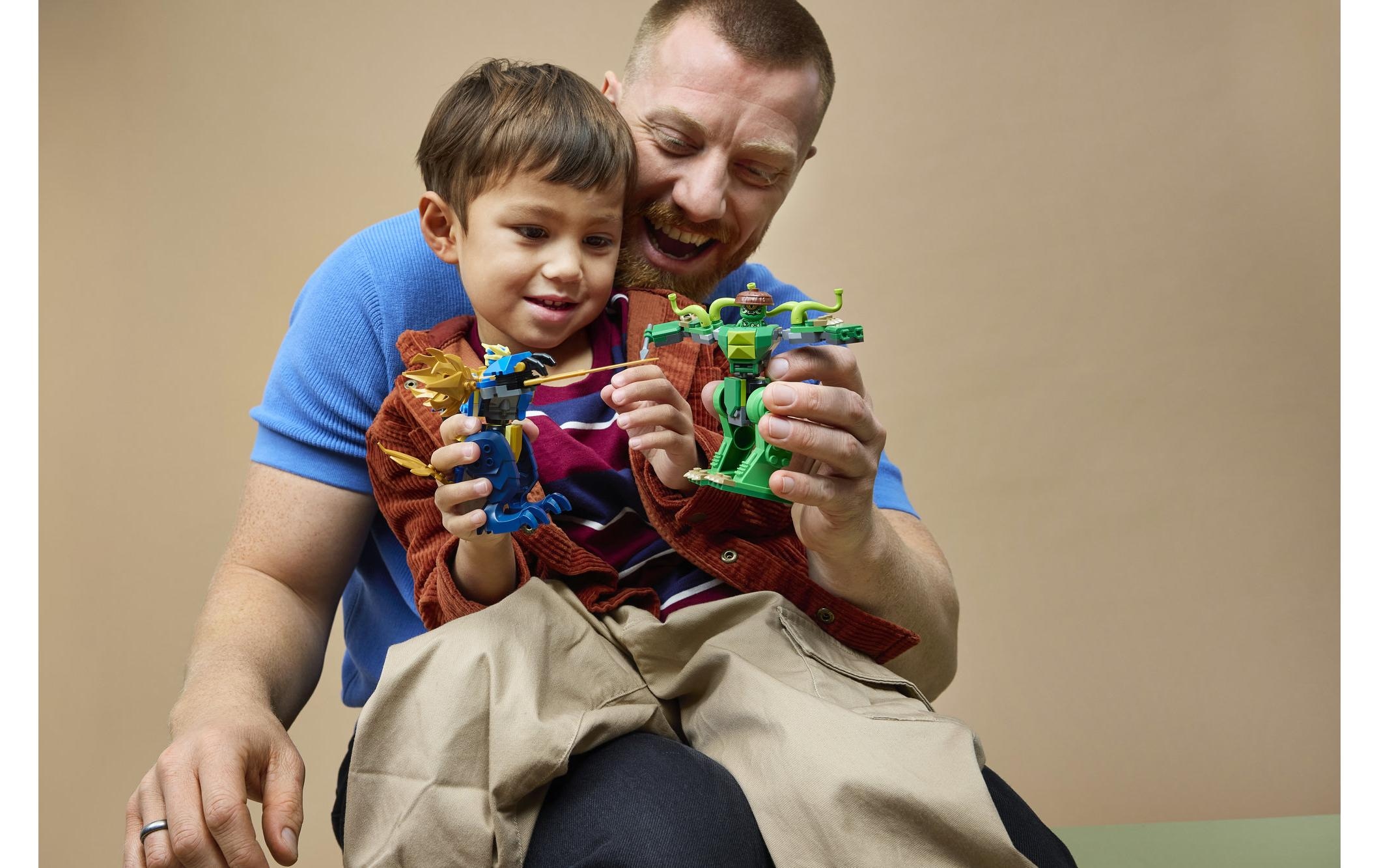 LEGO® Konstruktionsspielsteine »Duell mit Jays Drachen-Mech (71853), LEGO Ninjago«