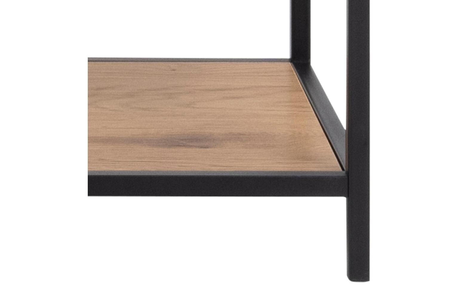 AC Design Regal »Seaford 135 x 35 x 185 cm, Eiche/Schwarz«