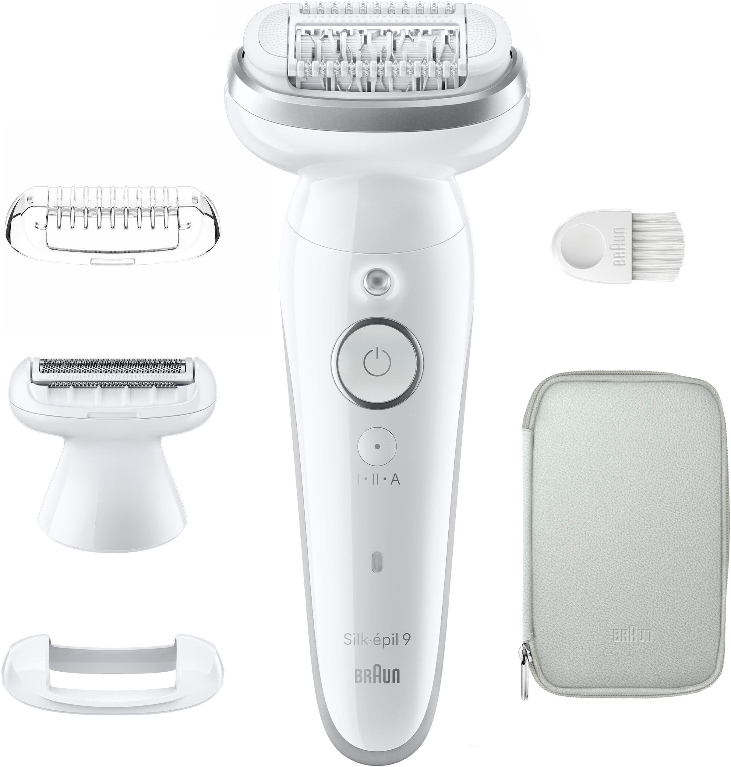 Braun Epilierer »Silk-épil 9 9-041«, Rasier-& Trimmeraufsatz, mit Etui