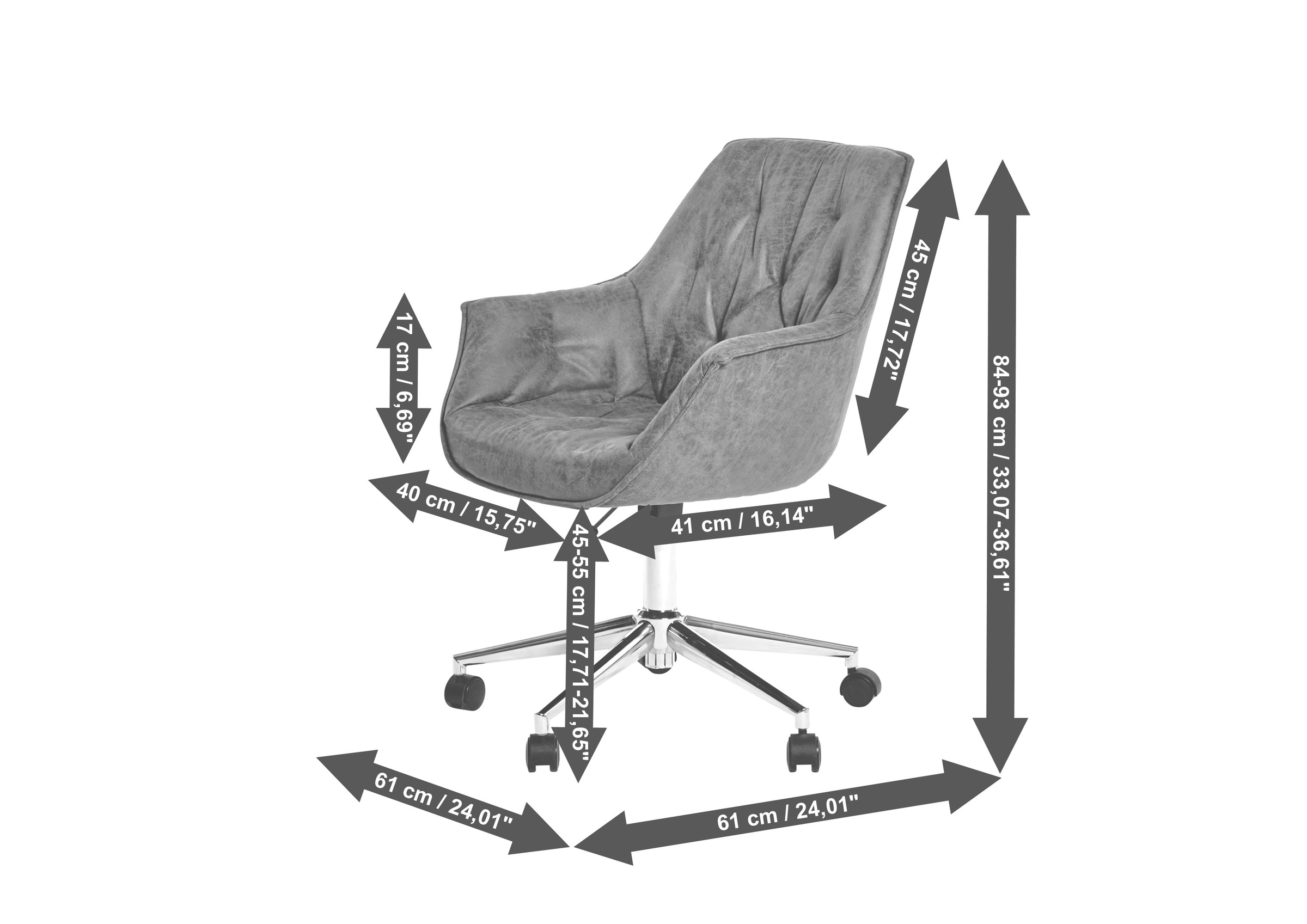 Jahnke Schreibtischstuhl »BOSS WORX« () 1 Stk.Bürostuhl, Schreibtischstuhl, höhenverstellbar, Kunstlederbezug