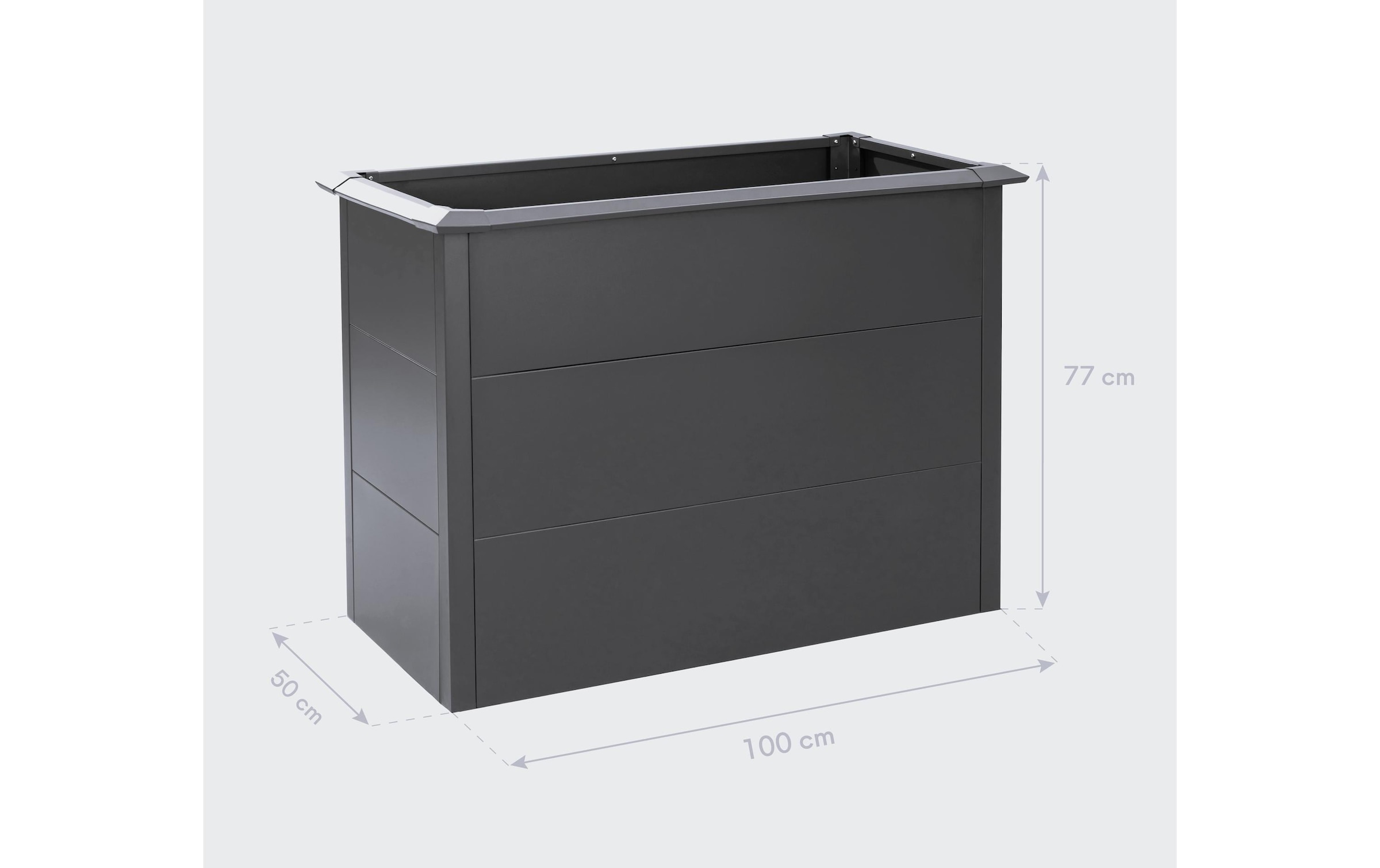 WESTMANN Hochbeet »Metall Hochbeet Primus M« Anthrazit, 100x50x77 cm