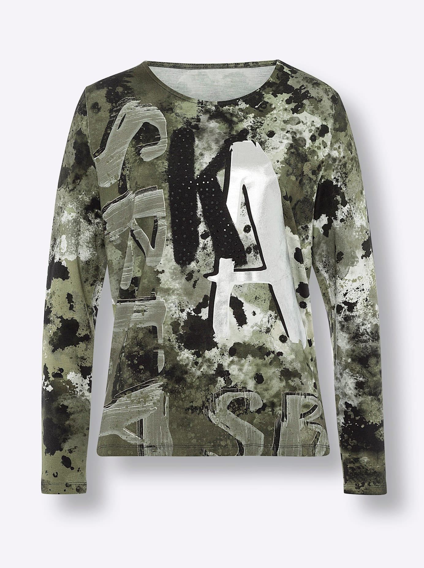 heine Langarmshirt »Druck-Shirt«, (1 tlg.)