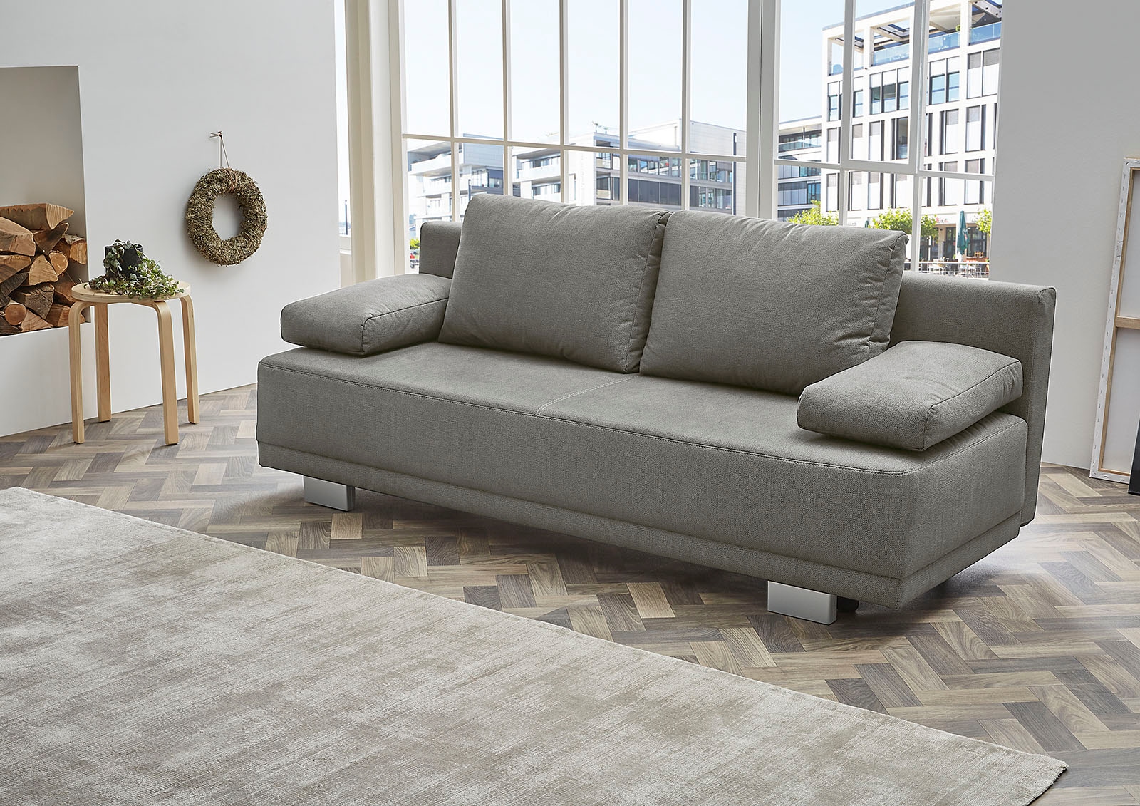 Image of Jockenhöfer Gruppe Schlafsofa "Luzio, B: 196 cm, Liegefl. 125x196 cm" mit Bettfunktion & Bettkasten