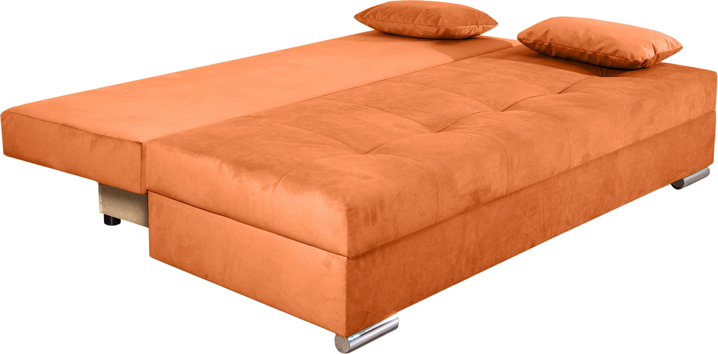 COLLECTION AB Schlafsofa »Tania mit Bettfunktion und Bettkasten« komfortabler Sitzkomfort: Federkern-Polsterung, inklusive Rückenkissen