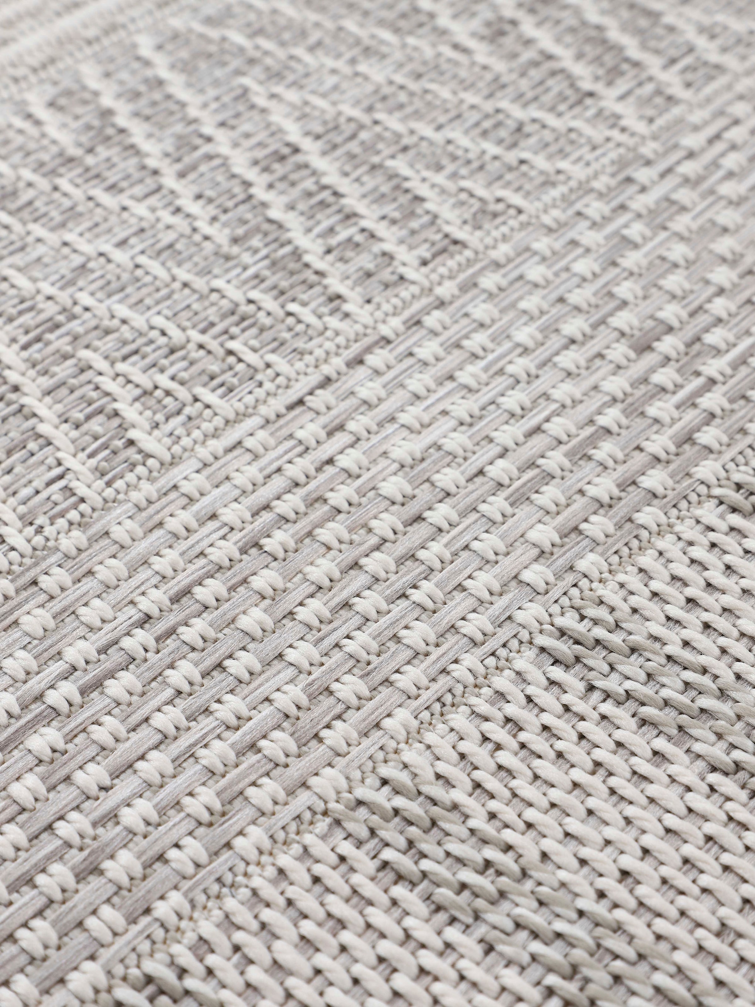 carpetfine Läufer »Boho 100«, rechteckig, 4 mm Höhe, robustes Flachgewebe, Sisal Optik, UV-beständig, Aussenbereich