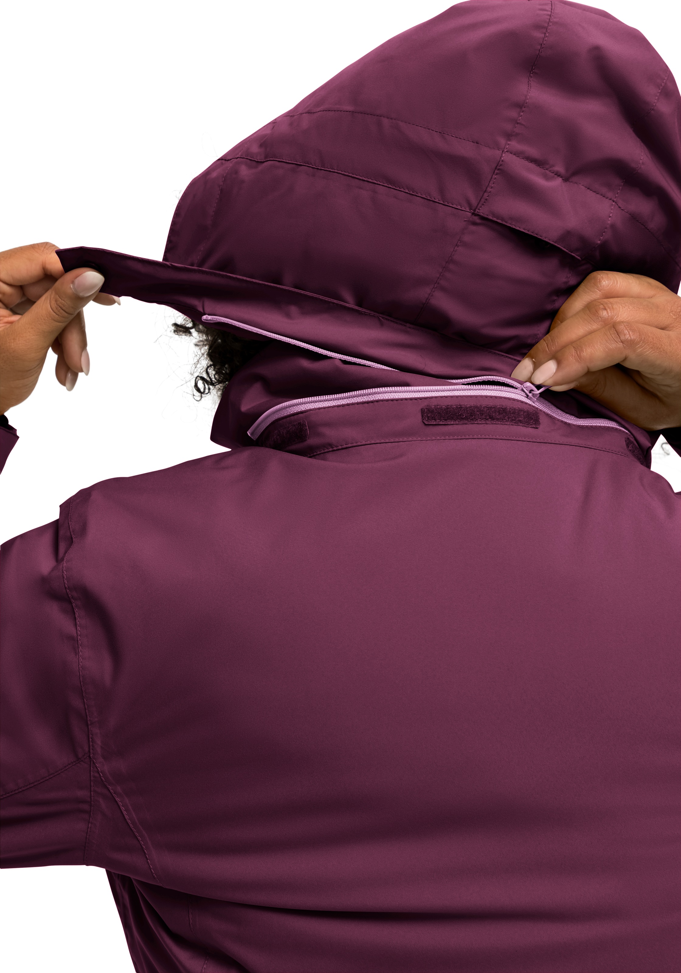 Maier Sports Outdoorjacke »Metor Therm Rec W«, Damen Wanderjacke, atmungsaktiv und wasserdicht, wattierte Regenjacke mit Kapuze