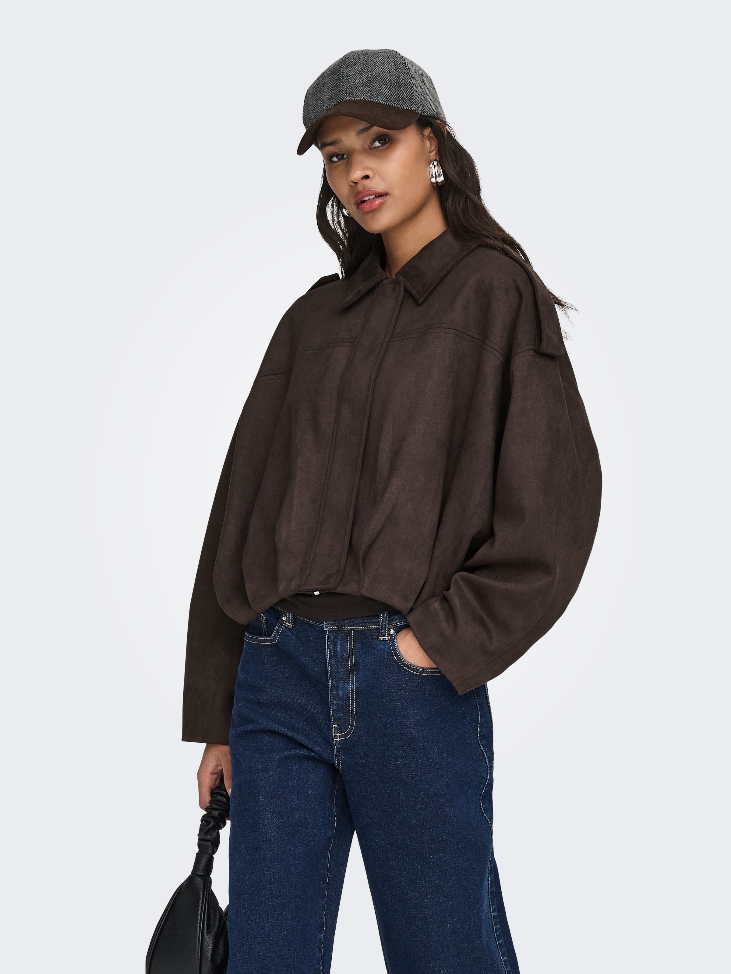 JDY Veste en imitation cuir »JDYNIA FAUX SUEDE BAT JACKET OTW NOOS« fibre synthétique