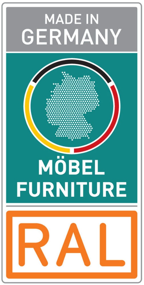 GOODproduct Kombikommode »Sideboard Schubladenkommode AGORDO mit Dekor- oder Hochglanzfront« in zwei Griff-Farben, Breite 120 cm,  vier grosse Schubladen, mit insgesamt 4 Einlegeböden MADE IN GERMANY