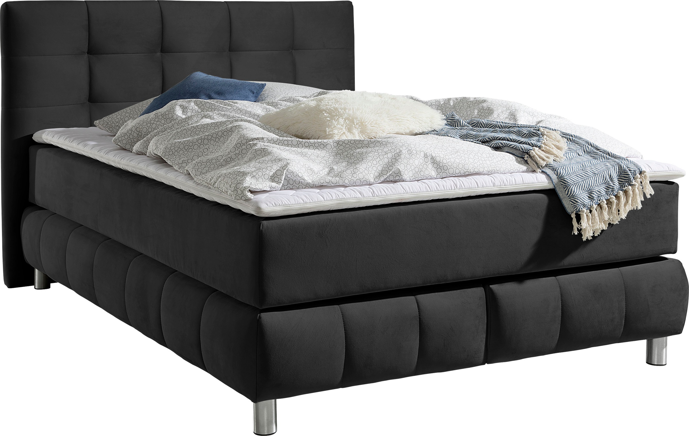 andas Boxspringbett »Salo«, incl. Topper, 6 Breiten, 2 Härtegrade, TFK auch in Härtegrad 4