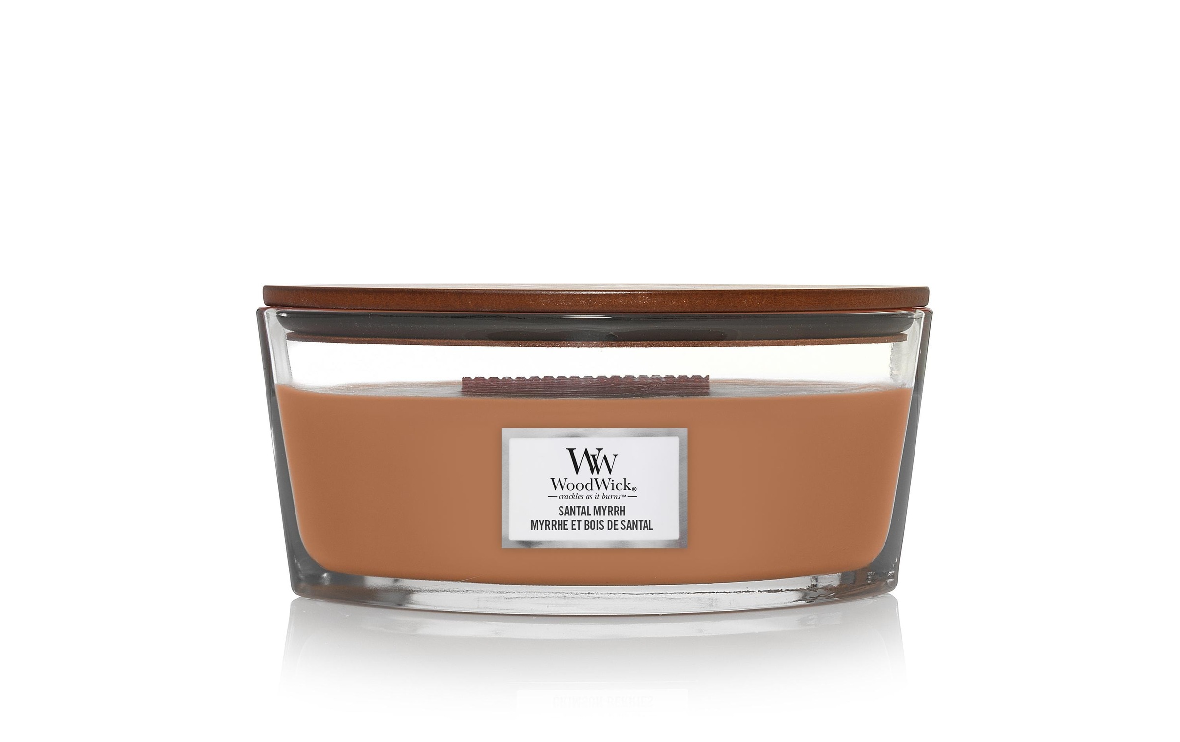 Image of Woodwick Duftkerze "Santal Myrrh Ellipse"