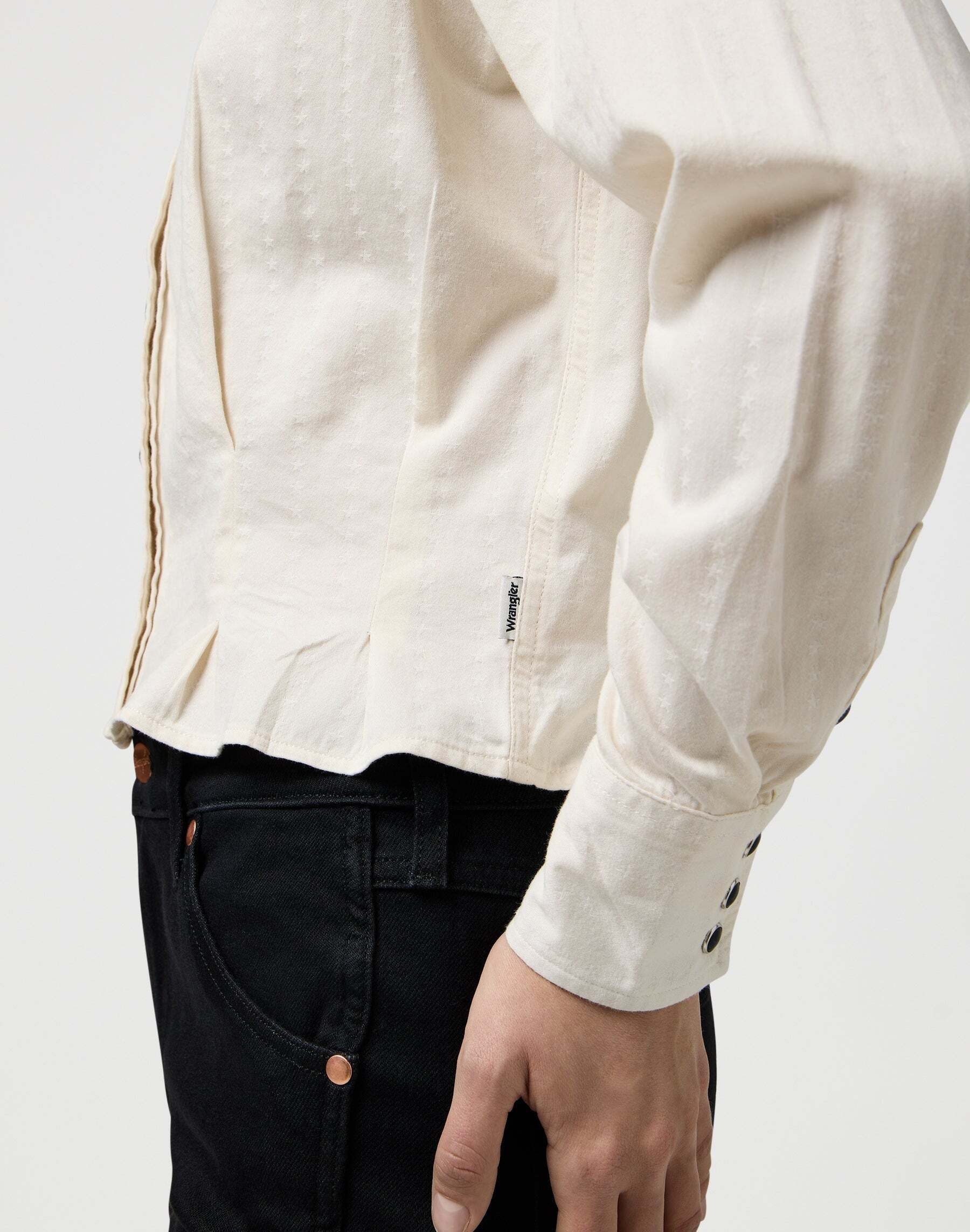 Wrangler Langarmbluse »WRANGLER Langarmhemd Femme Peplum Shirt«