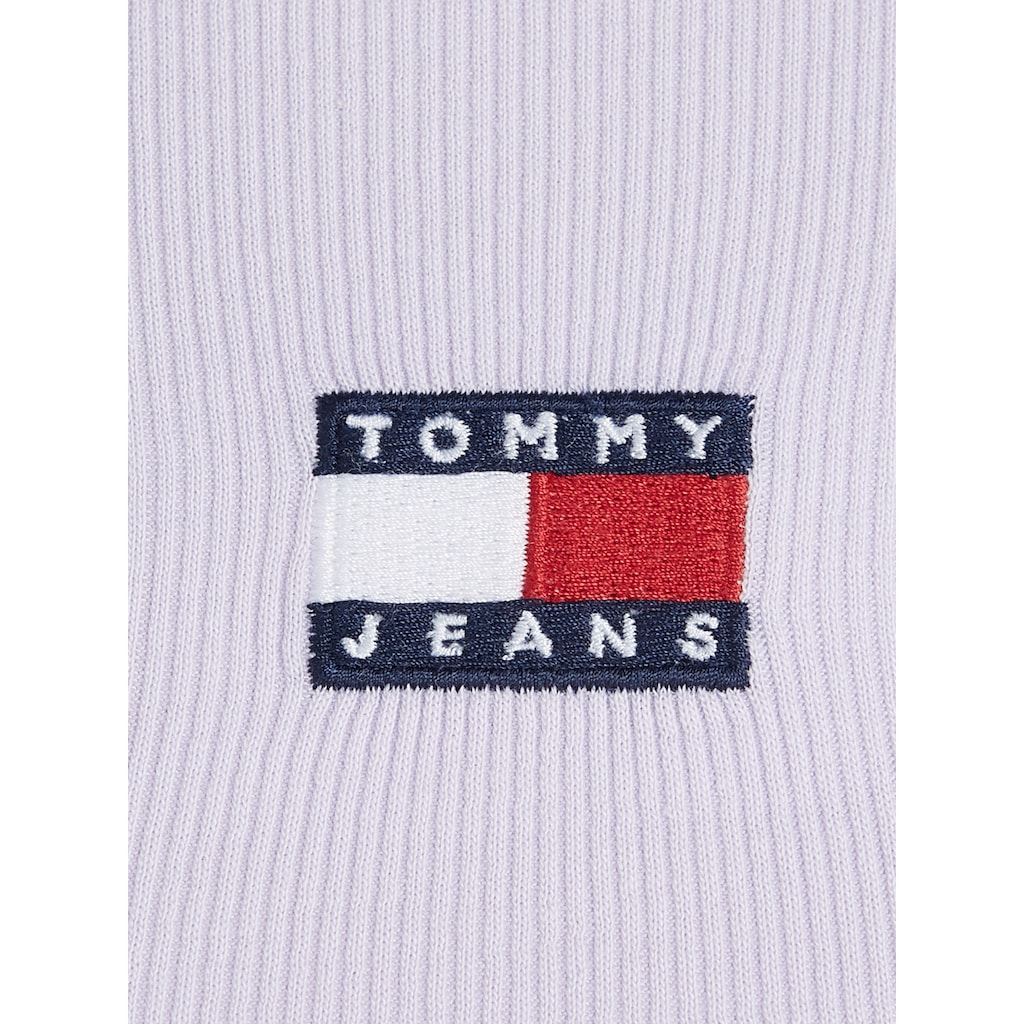 Tommy Jeans Rundhalsshirt »TJW SLIM BADGE RIB TEE«, mit Tommy Jeans Logo-Stickerei