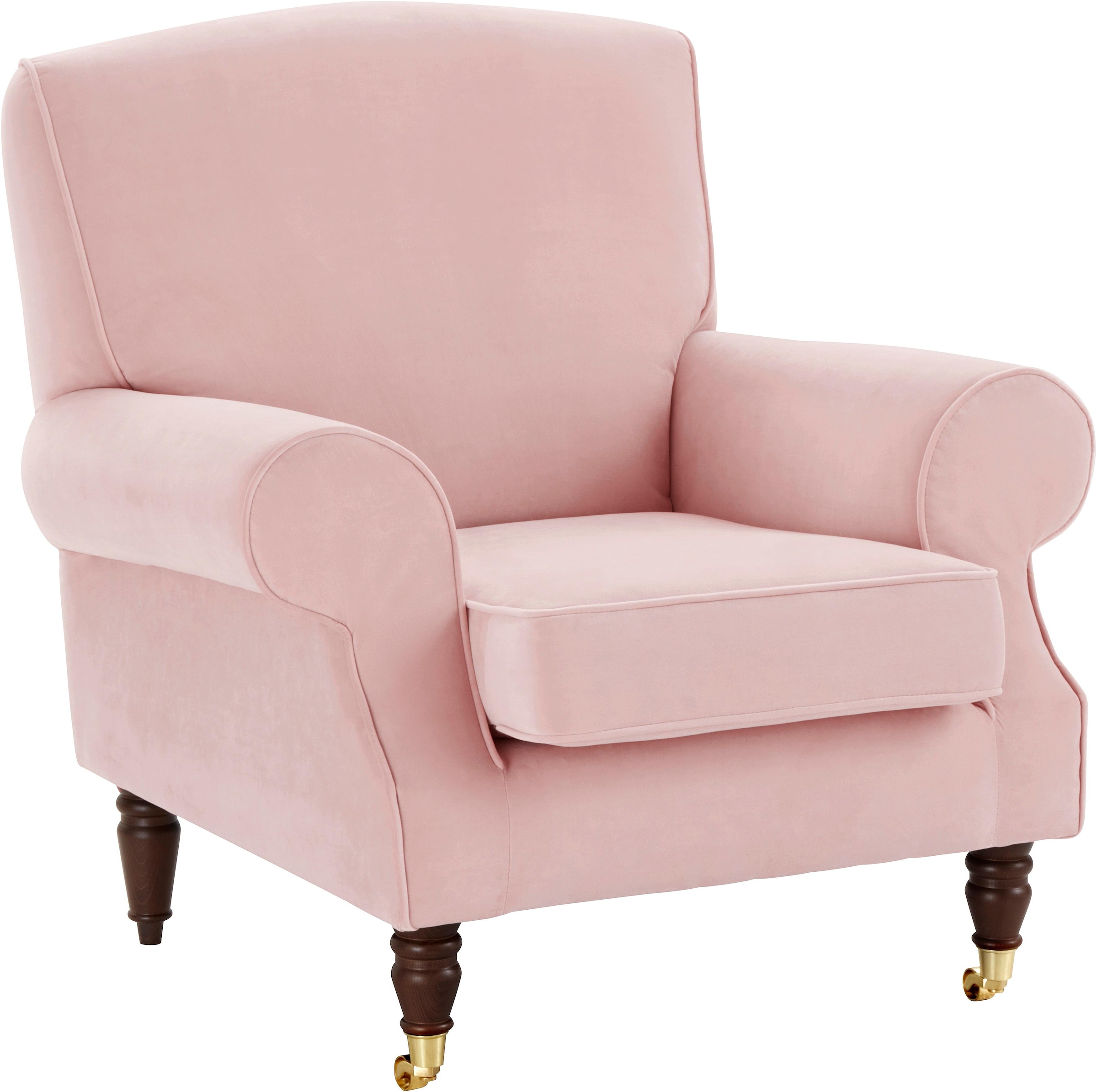 Home affaire Sessel »Rennes« in Samtoptik oder Baumwoll-Mix