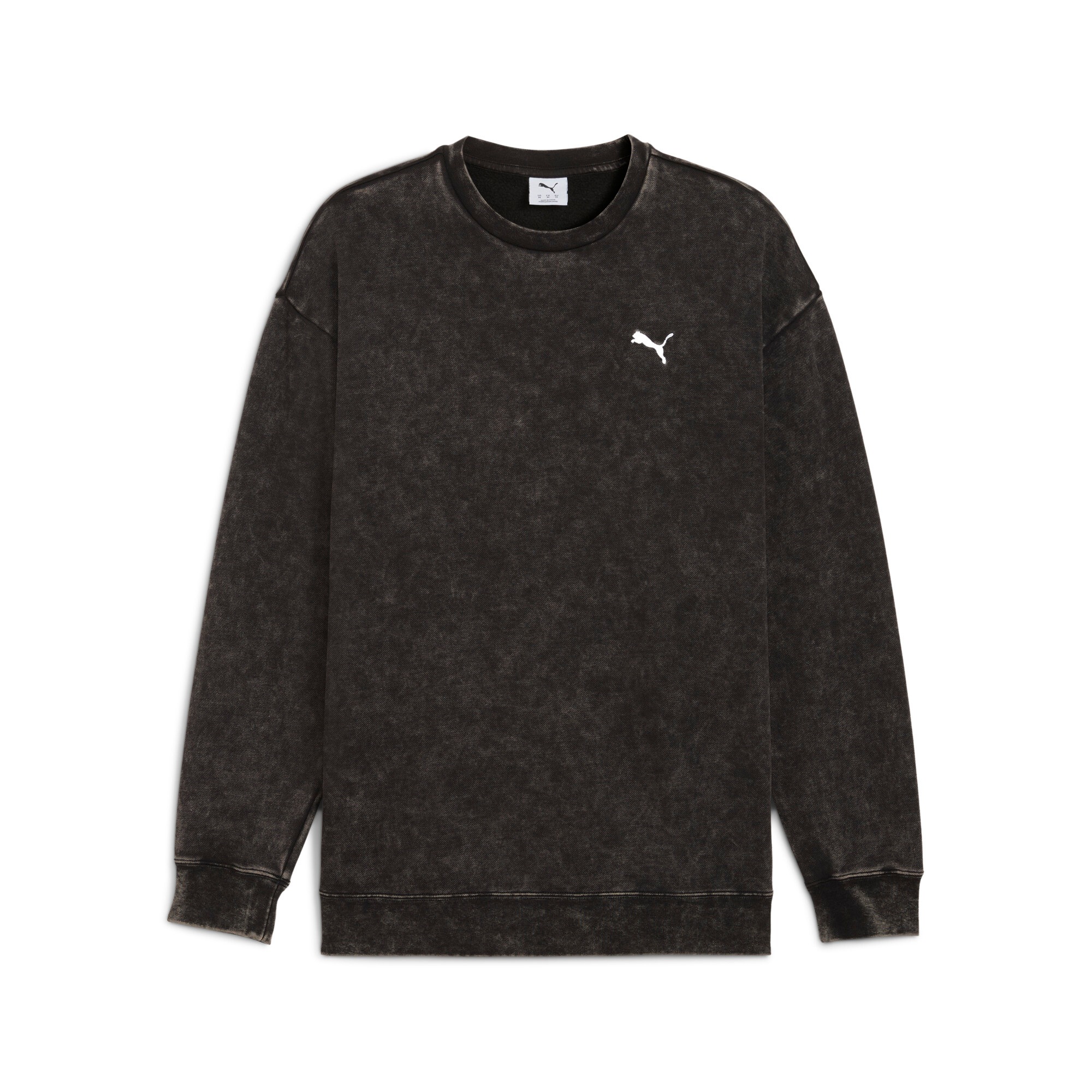 PUMA Langarmshirt »ESS ELEVATED RELAXED WASH CREW FL«
