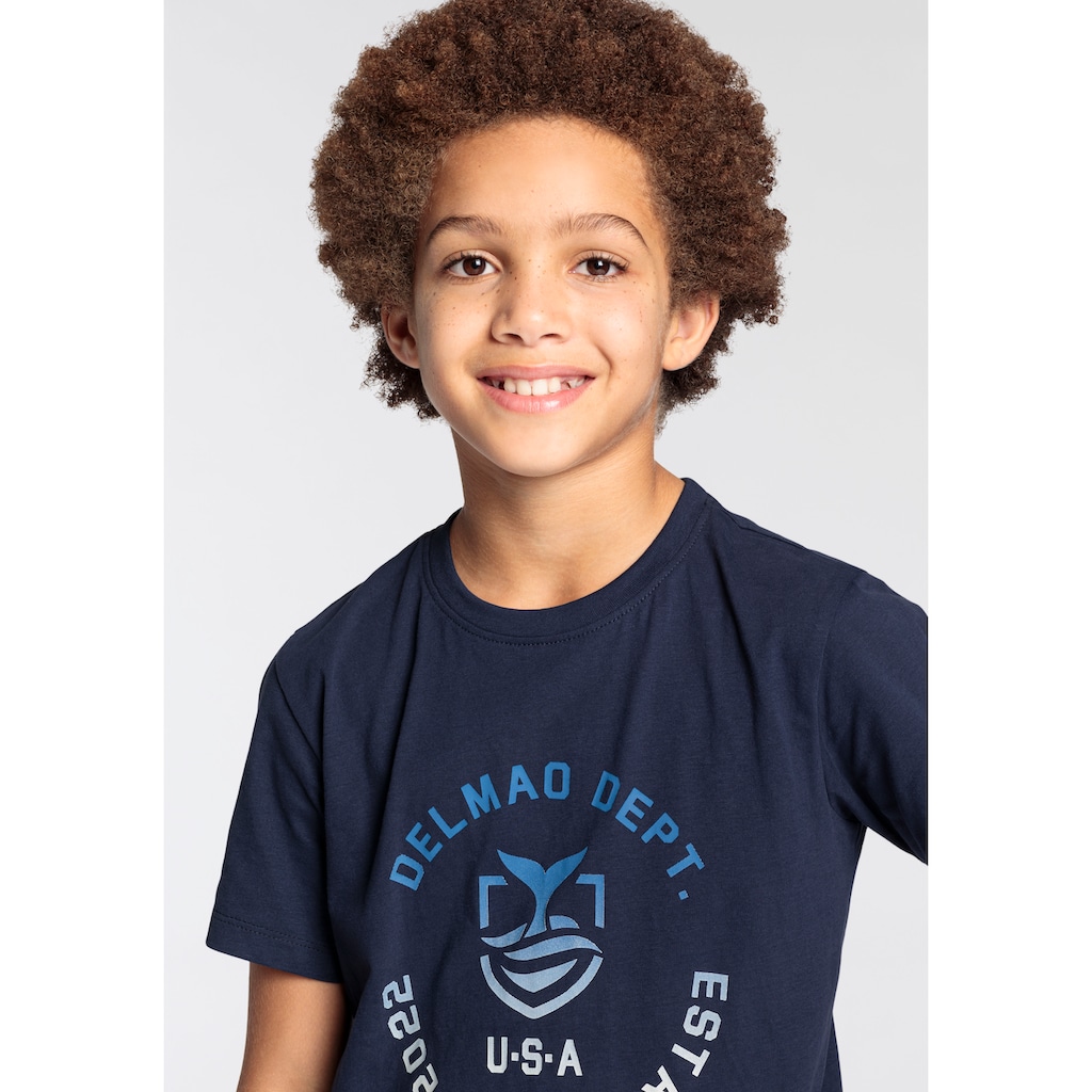 DELMAO T-Shirt »für Jungen«, mit Logo-Print. NEUE MARKE