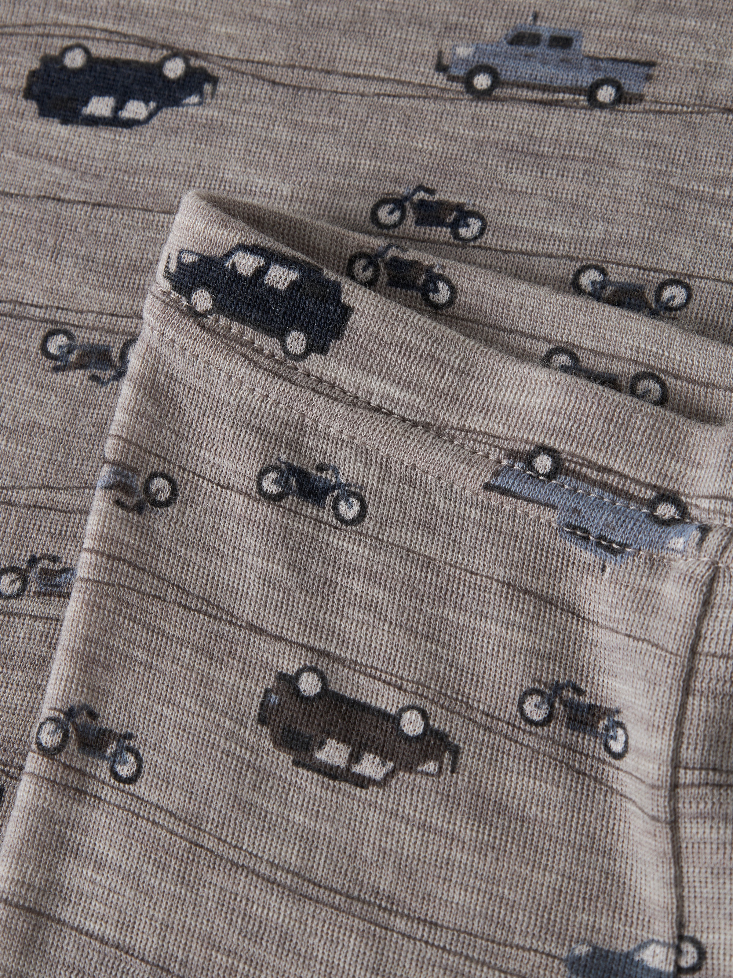 Name It Leggings »NBMWANG WOOL RIB LONGJOHN AOP NOOS«  aus reiner Merinowolle, weich und wärmend