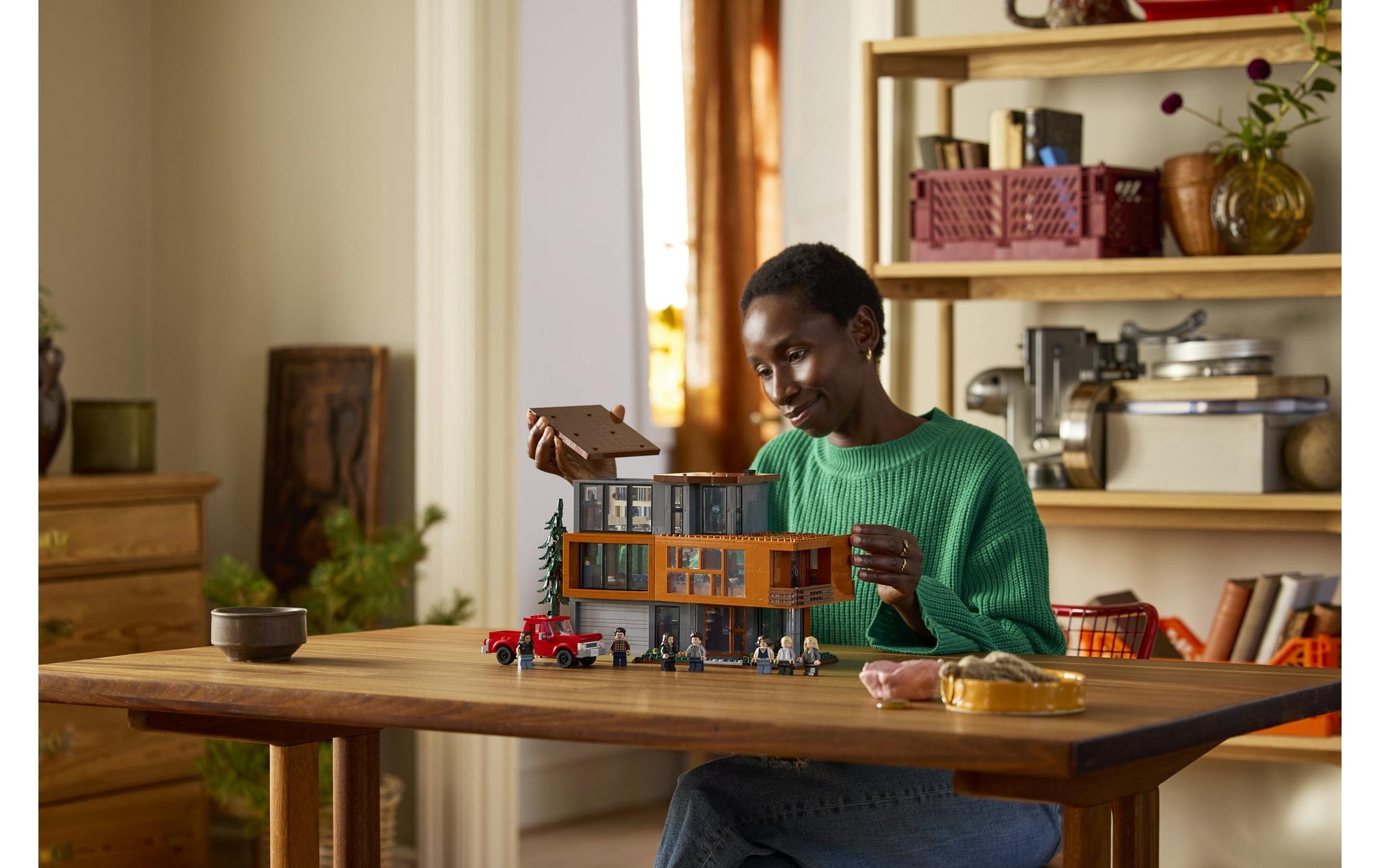 LEGO® Konstruktionsspielsteine »Ideas Das Haus der Cullens aus Twilight 21354« 3-stöckiges Ausstellungsmodell des modernen Cullen-Hauses