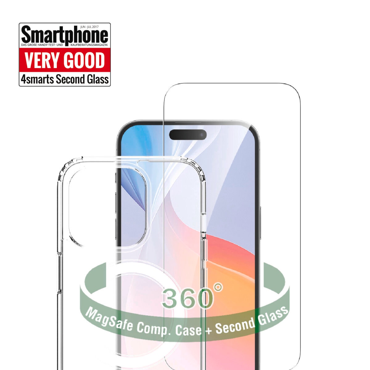 4smarts Handyhülle »360° Premium Protection Set für Apple iPhone 16 Pro Max«, Backcover, Schutzhülle, Handyschutzhülle, Case, Schutzcase, stossfest