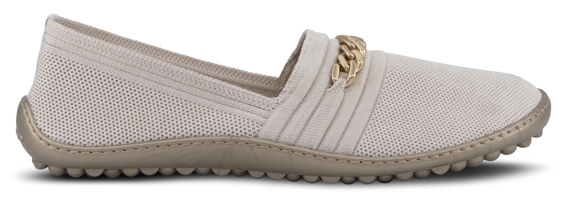 Leguano Chaussures pieds nus »LADY FAMOUS«  flats, ballerines, chaussures confort avec chaîne décorative dorée