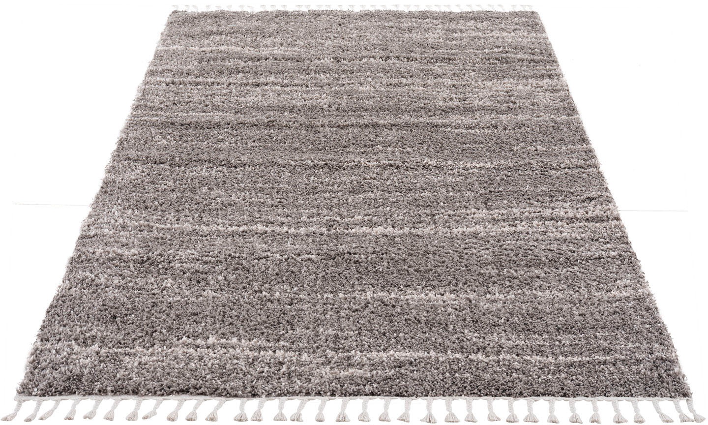Image of Carpet City Hochflor-Teppich »Pulpy 524«, rechteckig, 30 mm Höhe, besonders weich, mit Fransen, Meliert, ideal für Wohnzimmer & Schlafzimmer bei Ackermann Versand Schweiz