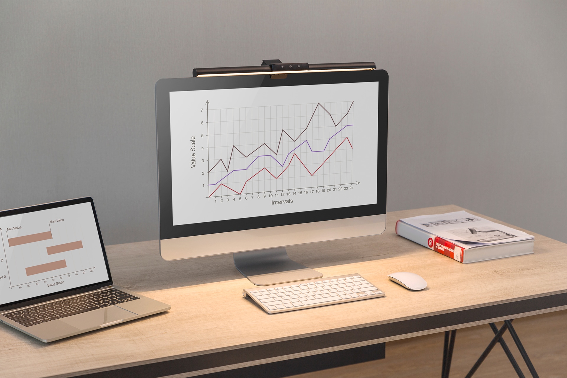 Digitus Leselicht »LED Monitor-Leuchte mit Klemmbefestigung«
