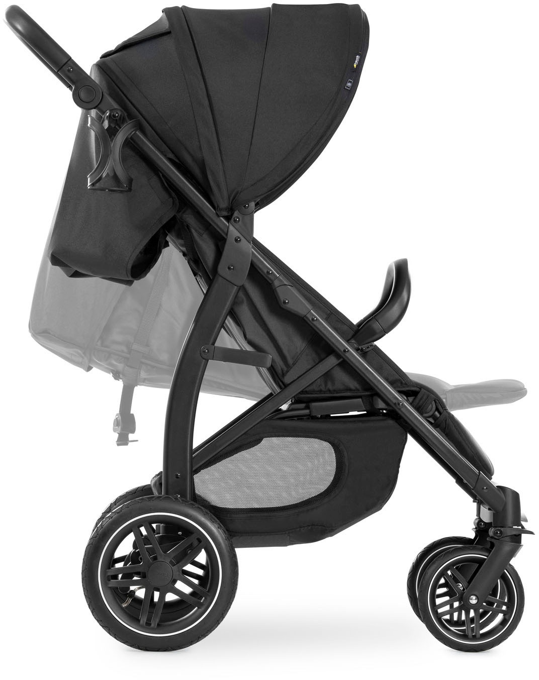 Hauck Poussette pour enfants »Rapid 4D Air, black« mit verlängerbarem 3-Zonen Verdeck
