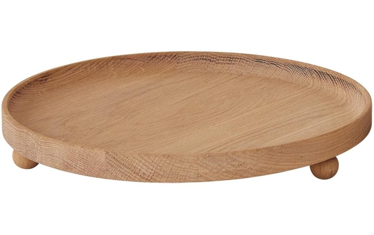 Image of OYOY Tablett "Inka ø 30 x 4,7 cm, Nature" Holzart: Eiche (Ukraine)
