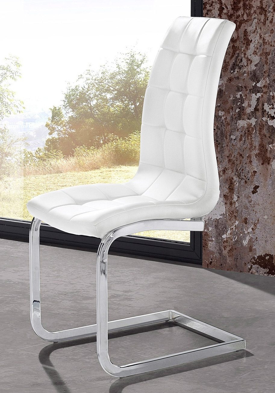 INOSIGN Freischwinger »Lola« (Set) 2 Stk.2 oder 4 Stück, Bezug in Kunstleder oder Samtsoff, chrom Metallgestell