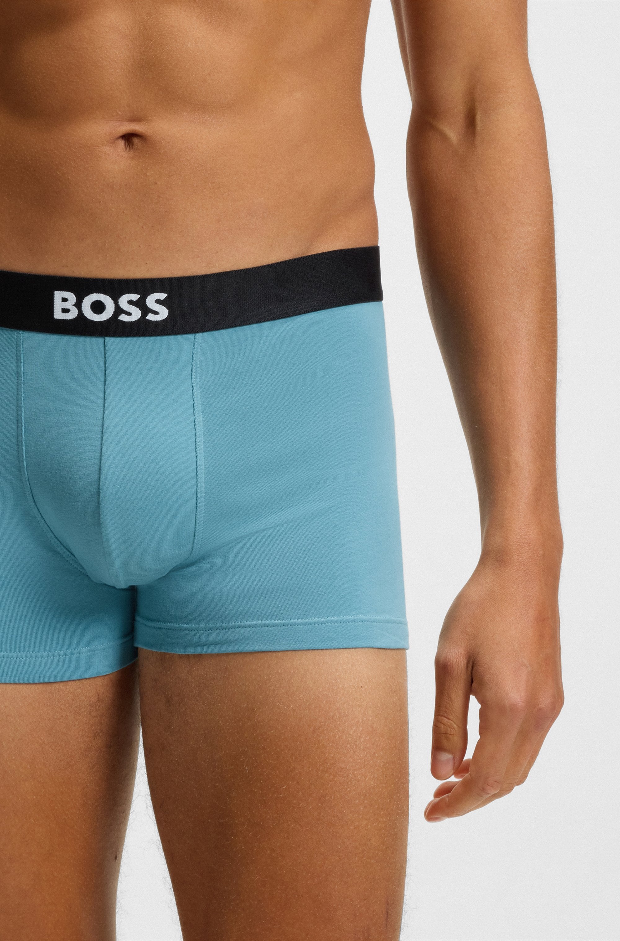 BOSS Trunk »3P Trunk BOSS ONE« mit unifarbenen Bund