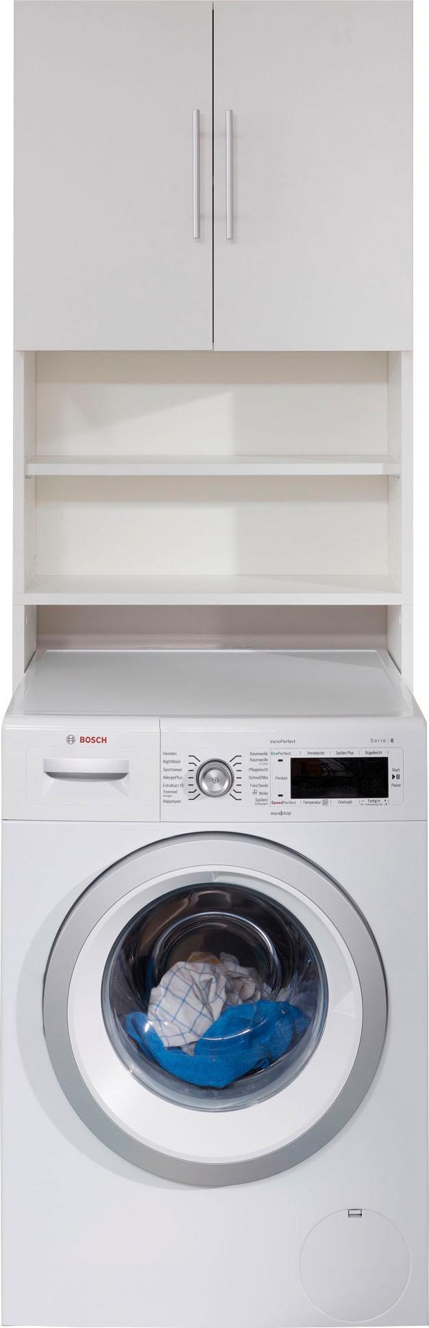 INOSIGN Waschmaschinenumbauschrank »Banta«, Waschmaschinenschrank im zeitlosen Weiss - Masse (B/T/H) 64/25/190 cm