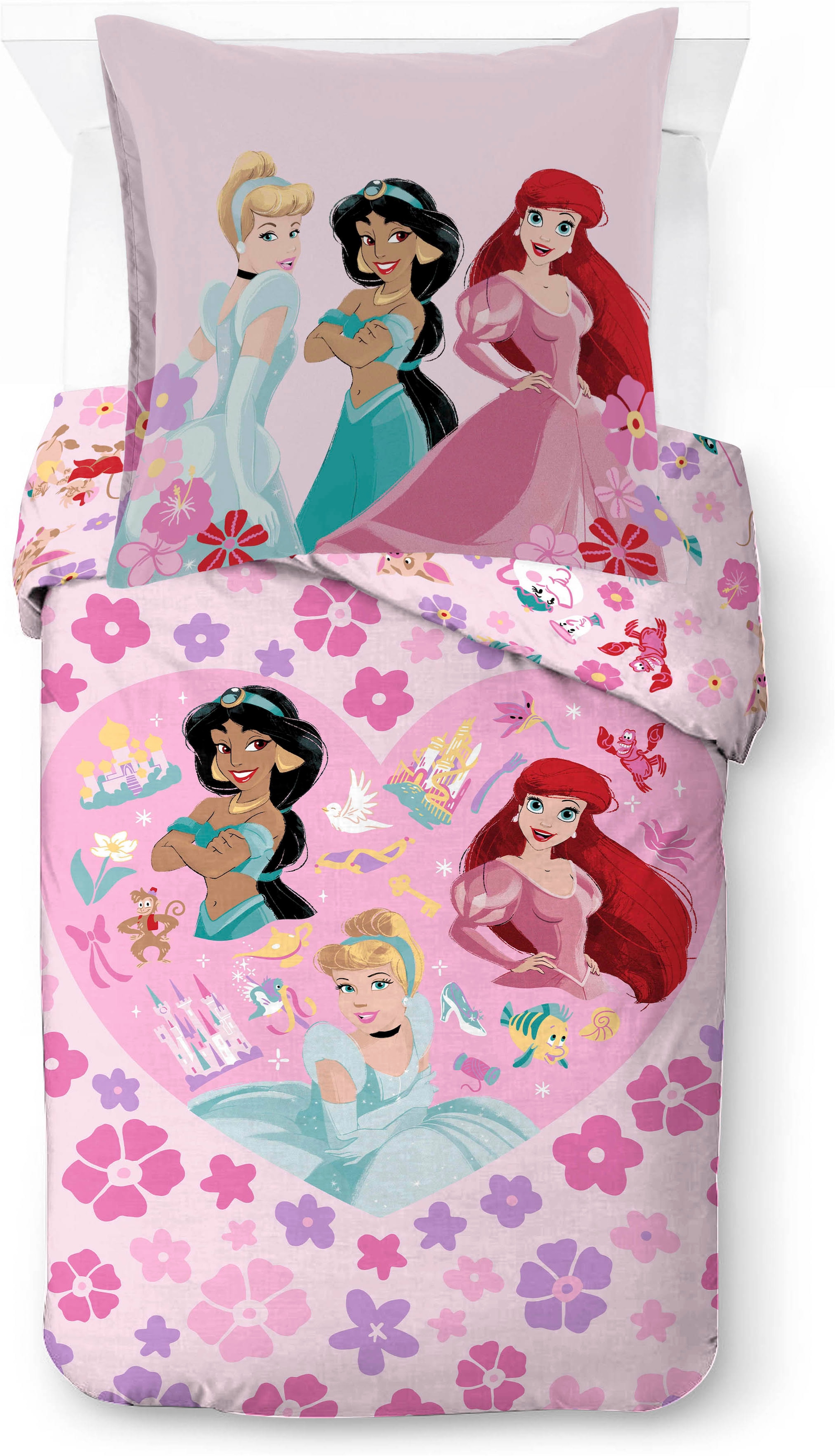 Image of Disney Kinderbettwäsche "Disney Princess Wonderful" 2 100% Baumwolle